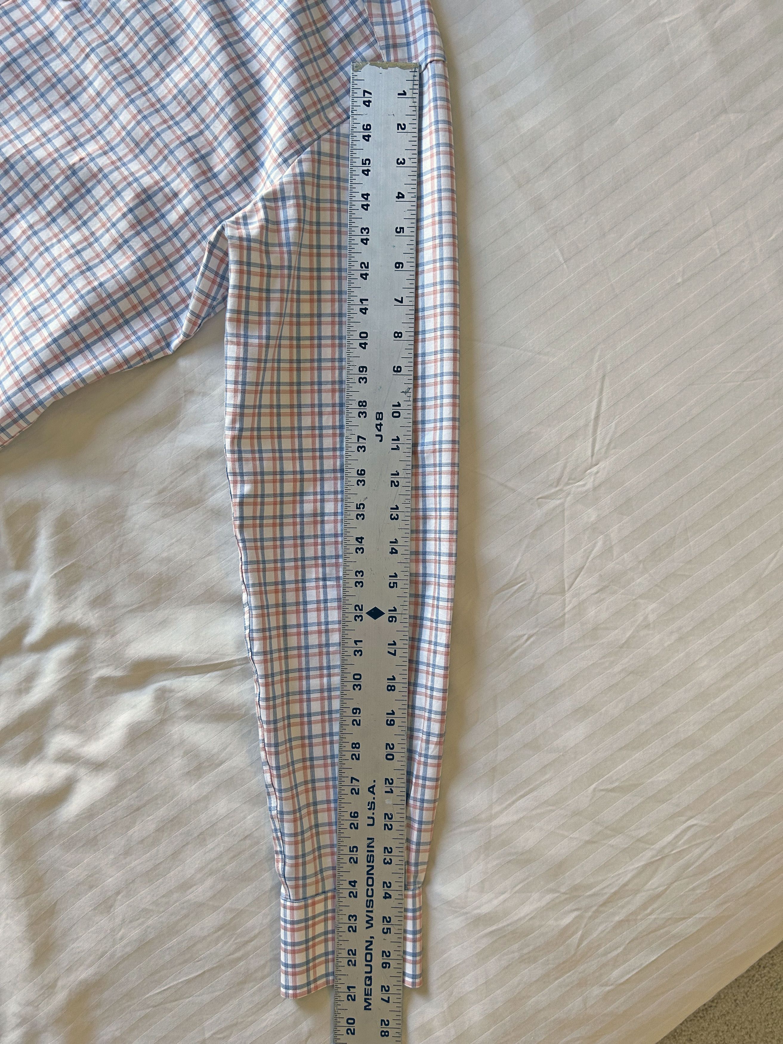 David Donahue David Donahue Trim Plaid Dress Shirt-Multicolor Check-15.5 Size US M / EU 48-50 / 2 - 4 Thumbnail