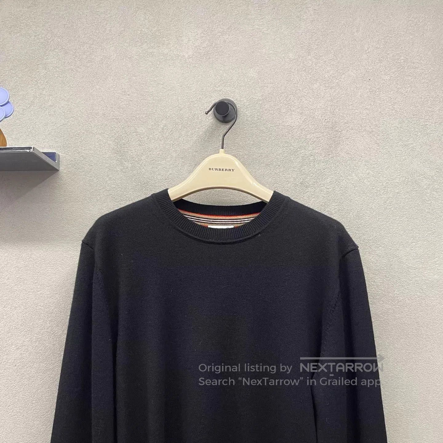 Burberry Black Long-Sleeve Crew Neck Sweatshirt. Size US S / EU 44-46 / 1 - 4 Thumbnail