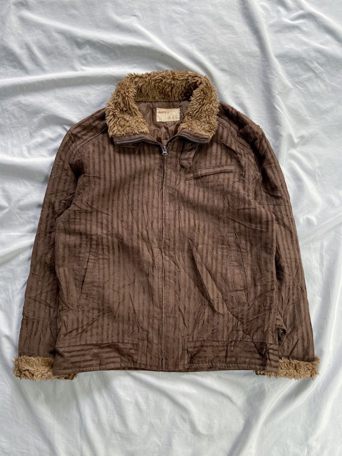 BAFFY FAUX FUR BONDAGE JACKET
