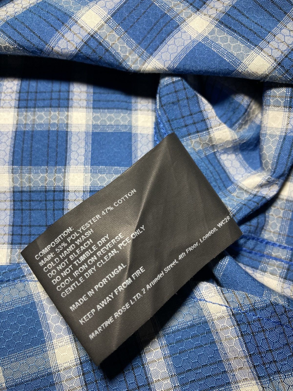 Martine Rose New SS23 Martine Rose Honeycomb Plaid Button Up 2023 Runway Size US S / EU 44-46 / 1 - 7 Thumbnail
