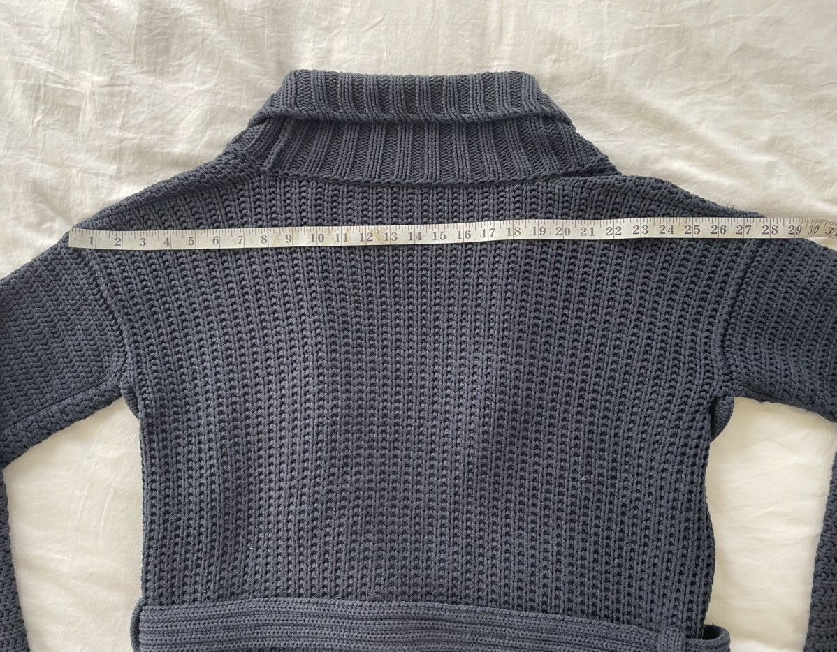 Louis Vuitton Incredible Navy Oversized Heavy Knit Shawl Cardigan Jacket Size US M / EU 48-50 / 2 - 18 Thumbnail