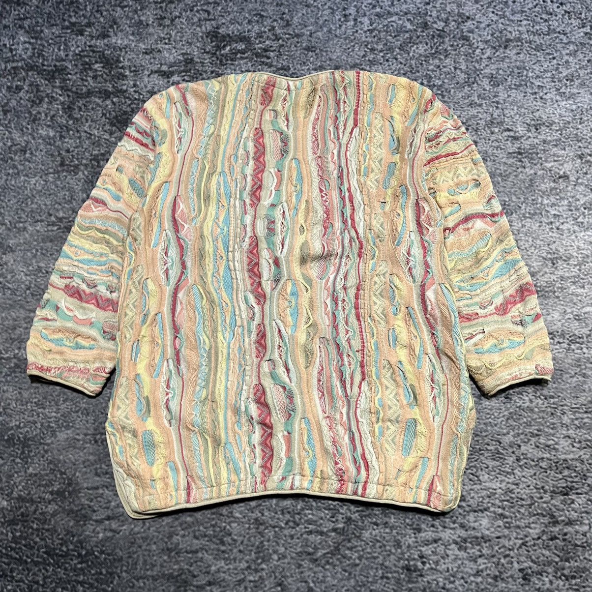 Coogi Vintage 90s Coogi 3D Chunky Knit Hip-Hop Cardigan Sweater Size US L / EU 52-54 / 3 - 7 Thumbnail