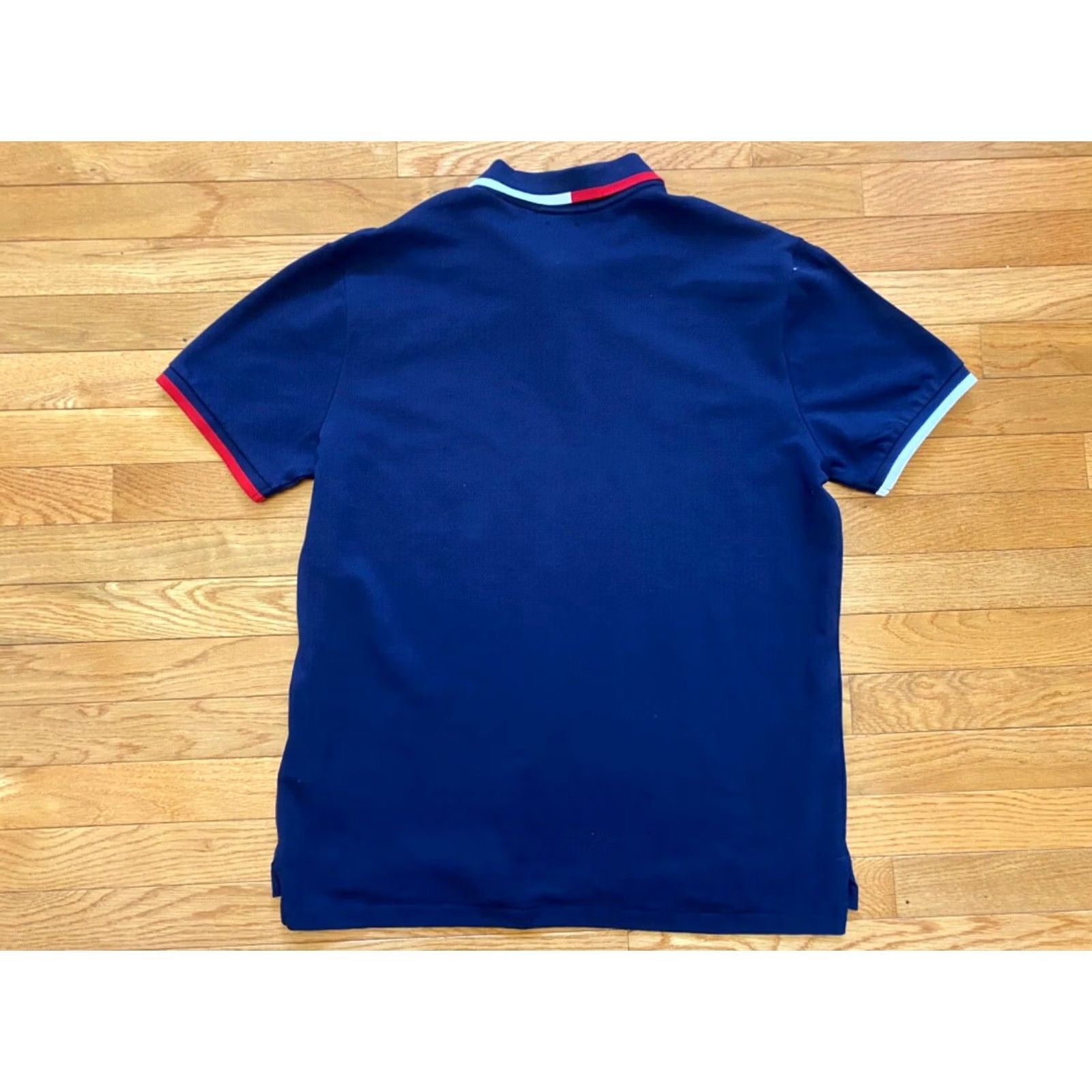 Polo Ralph Lauren VINTAGE Ralph Lauren Polo Shirt Mens L navy Custom Slim Fit USA Rugby Pony 2022 Size US L / EU 52-54 / 3 - 2 Thumbnail