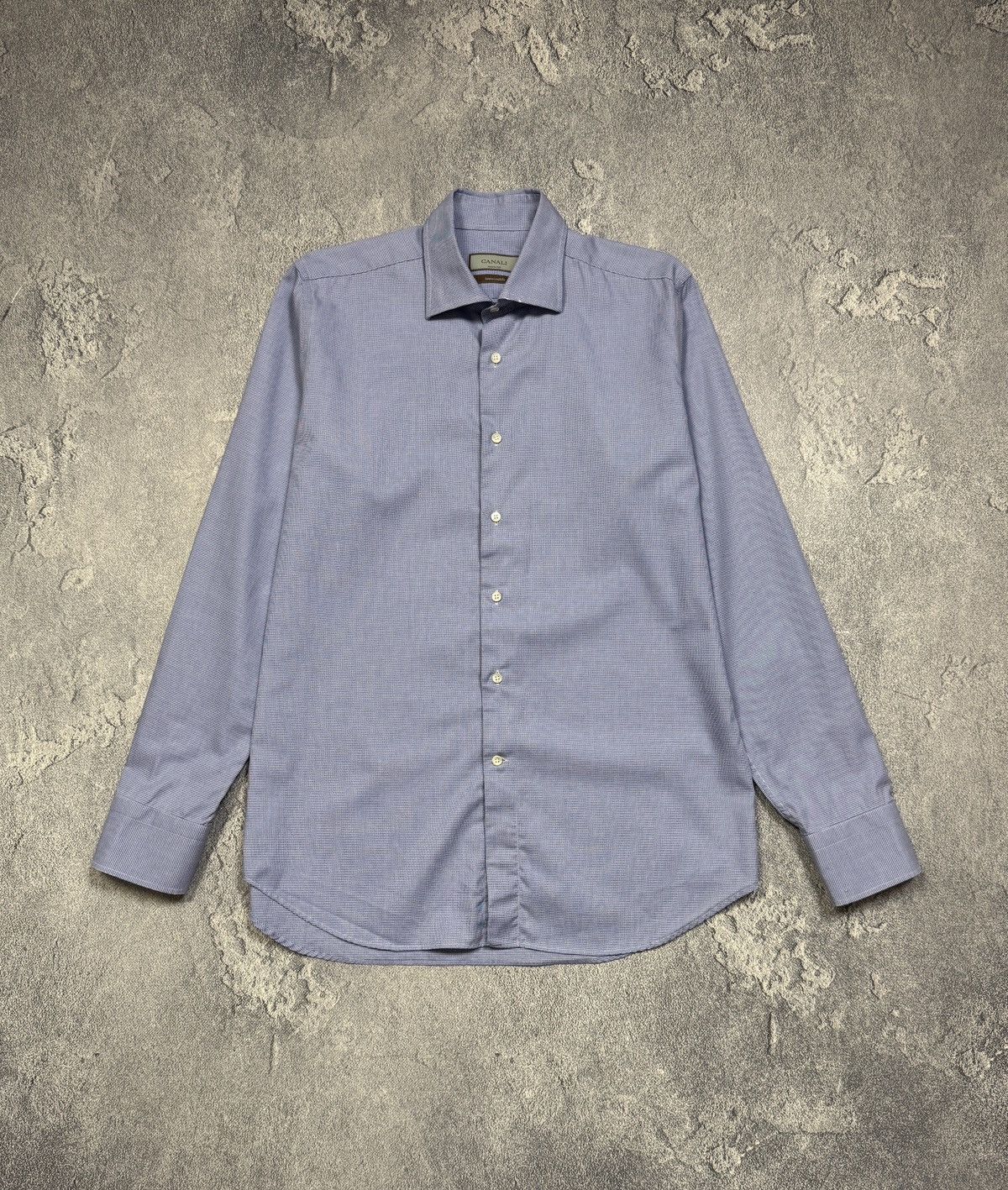 Canali Canali Shirt Men Size L Check Long Sleeve Button Up Blue Size US L / EU 52-54 / 3 - 1 Thumbnail