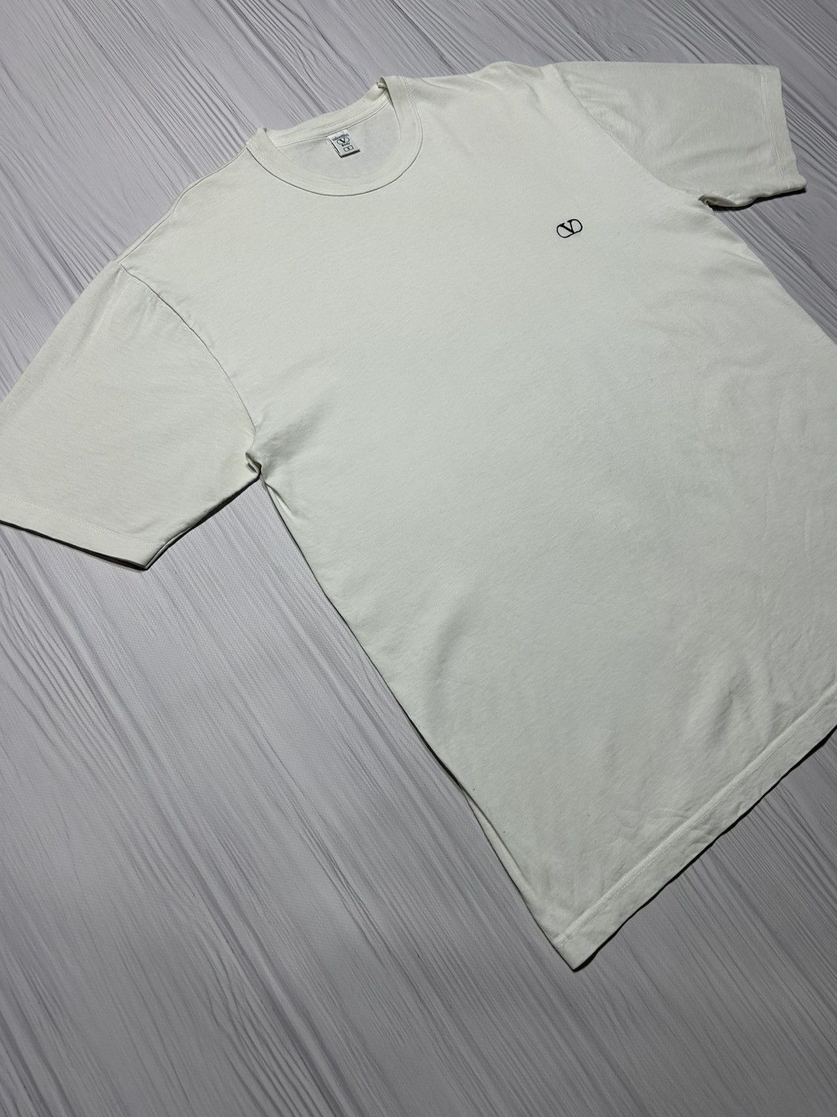 Valentino Valentino Body V Logo White T-Shirt Size US L / EU 52-54 / 3 - 3 Thumbnail