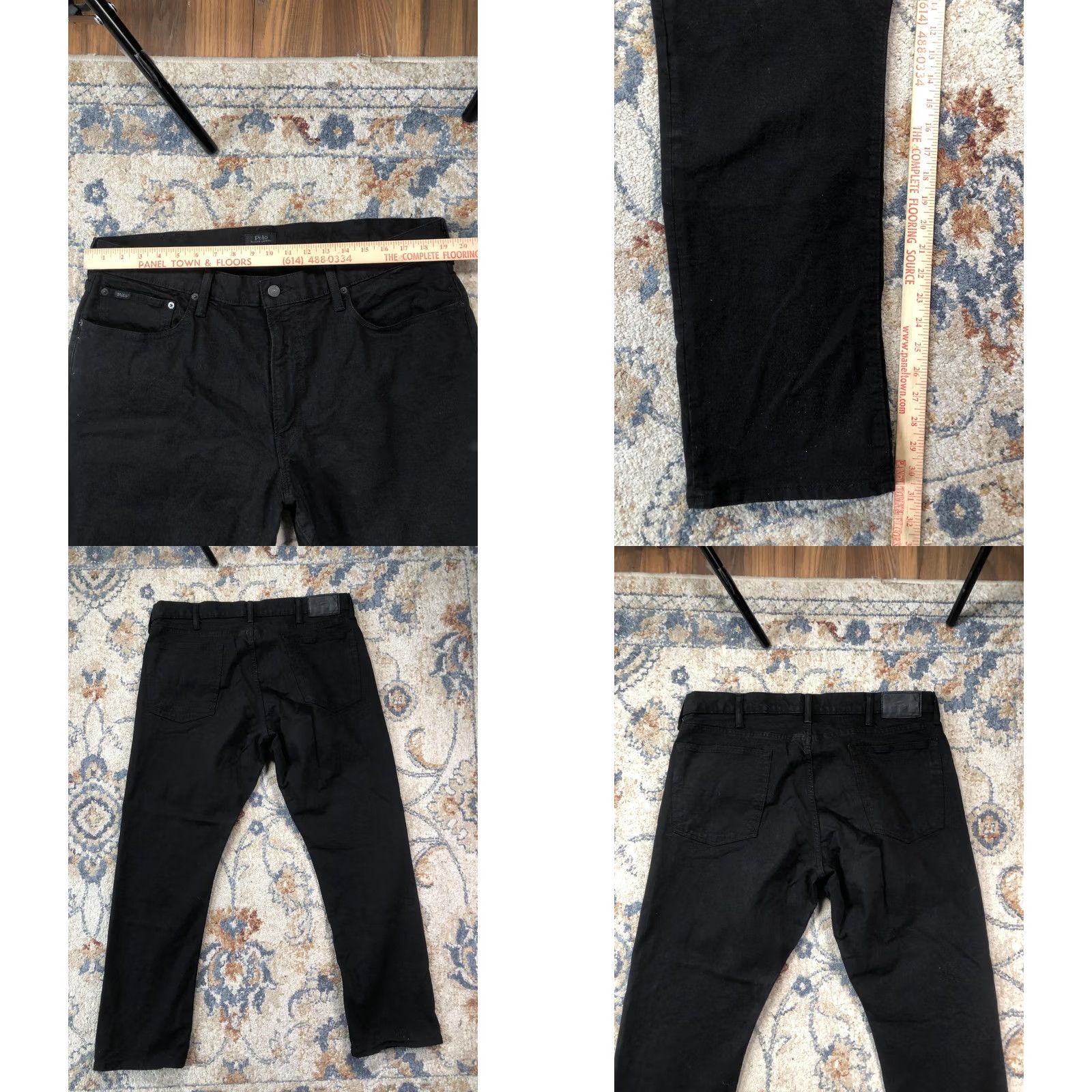 Polo Ralph Lauren Polo Ralph Lauren Hampton Relaxed Straight Jeans Mens 38x32 Black Denim Pants Size US M / EU 48-50 / 2 - 8 Thumbnail