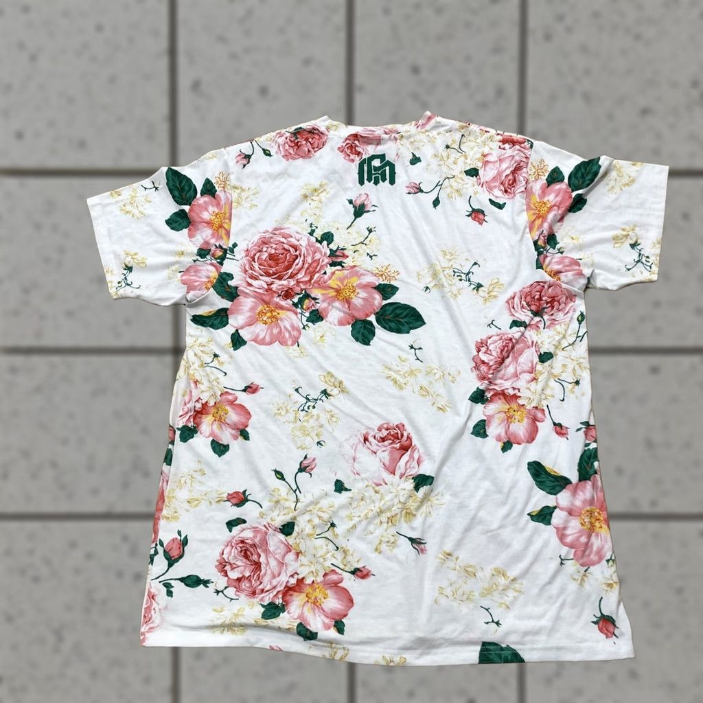 ALOHAS Into the AM T Shirt Men XL Floral White Pink Green Club Aloha Graphic Tee 44" Size US XL / EU 56 / 4 - 1 Thumbnail