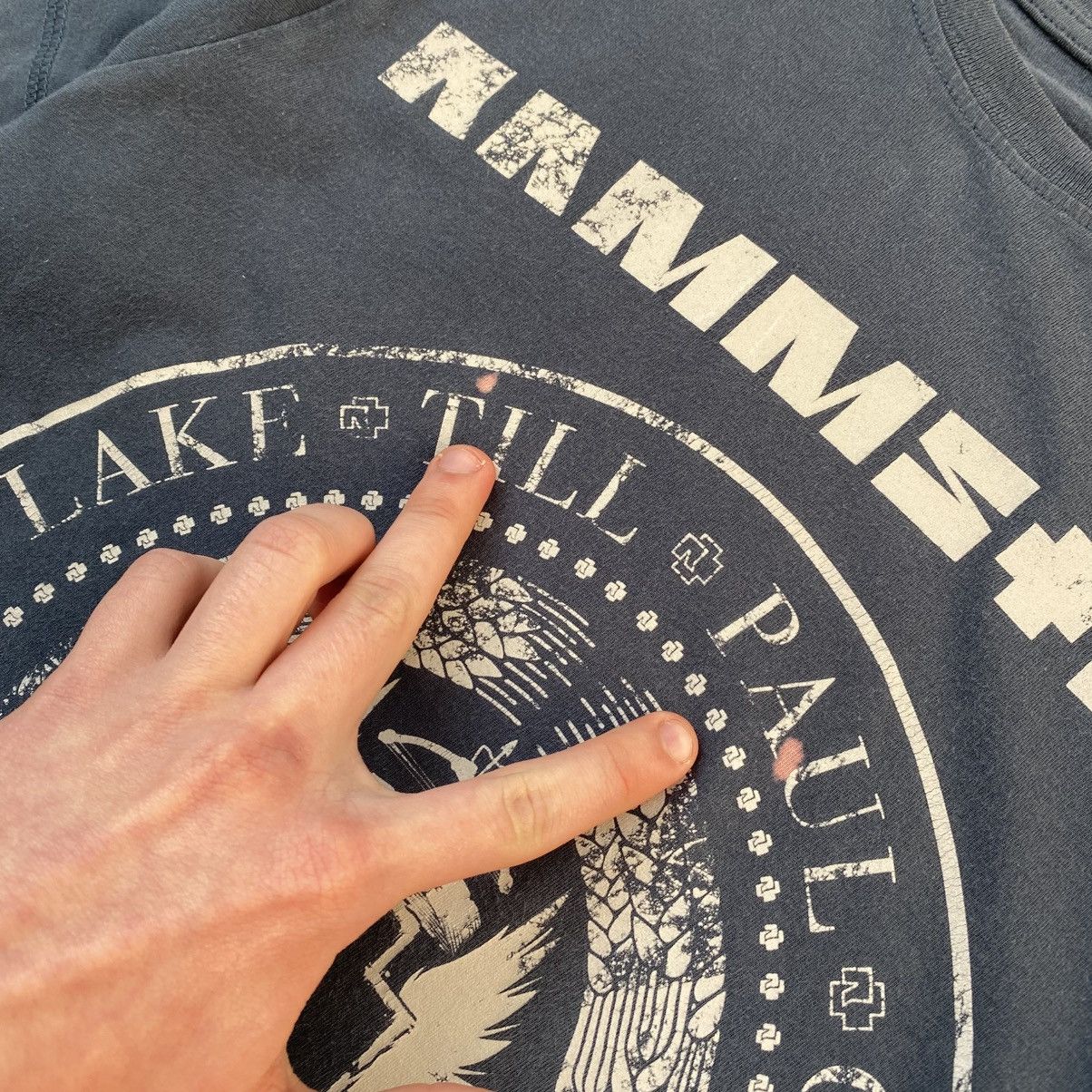 Band Tees Vintage Rammstein Big logo rock band 90’s tee Size US S / EU 44-46 / 1 - 5 Thumbnail