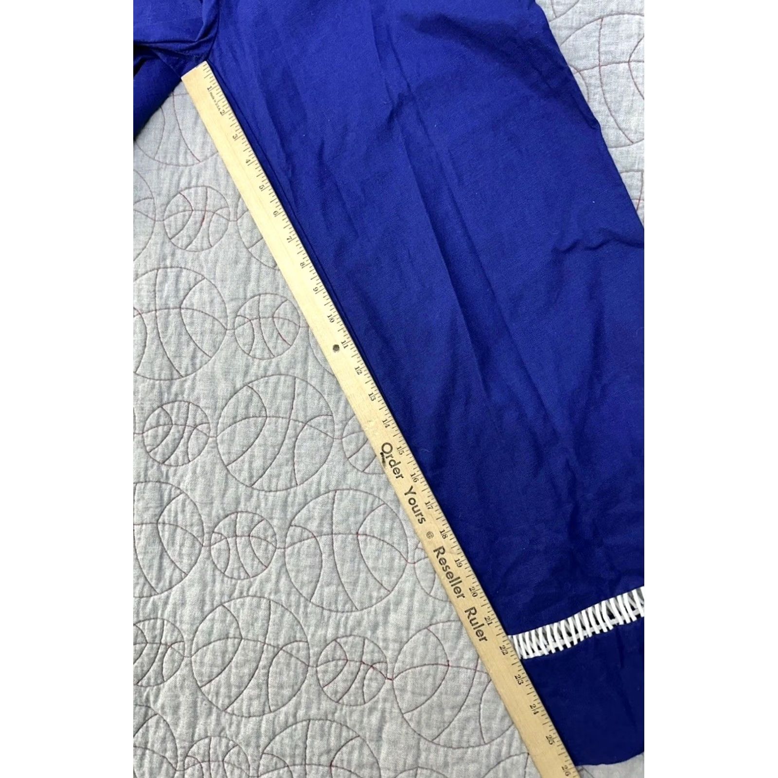 Staud STAUD Pine Pants Midnight Blue Cotton Linen Women’s 8 Regular Ankle Womens Size 30" / US 8 / IT 44 - 7 Thumbnail