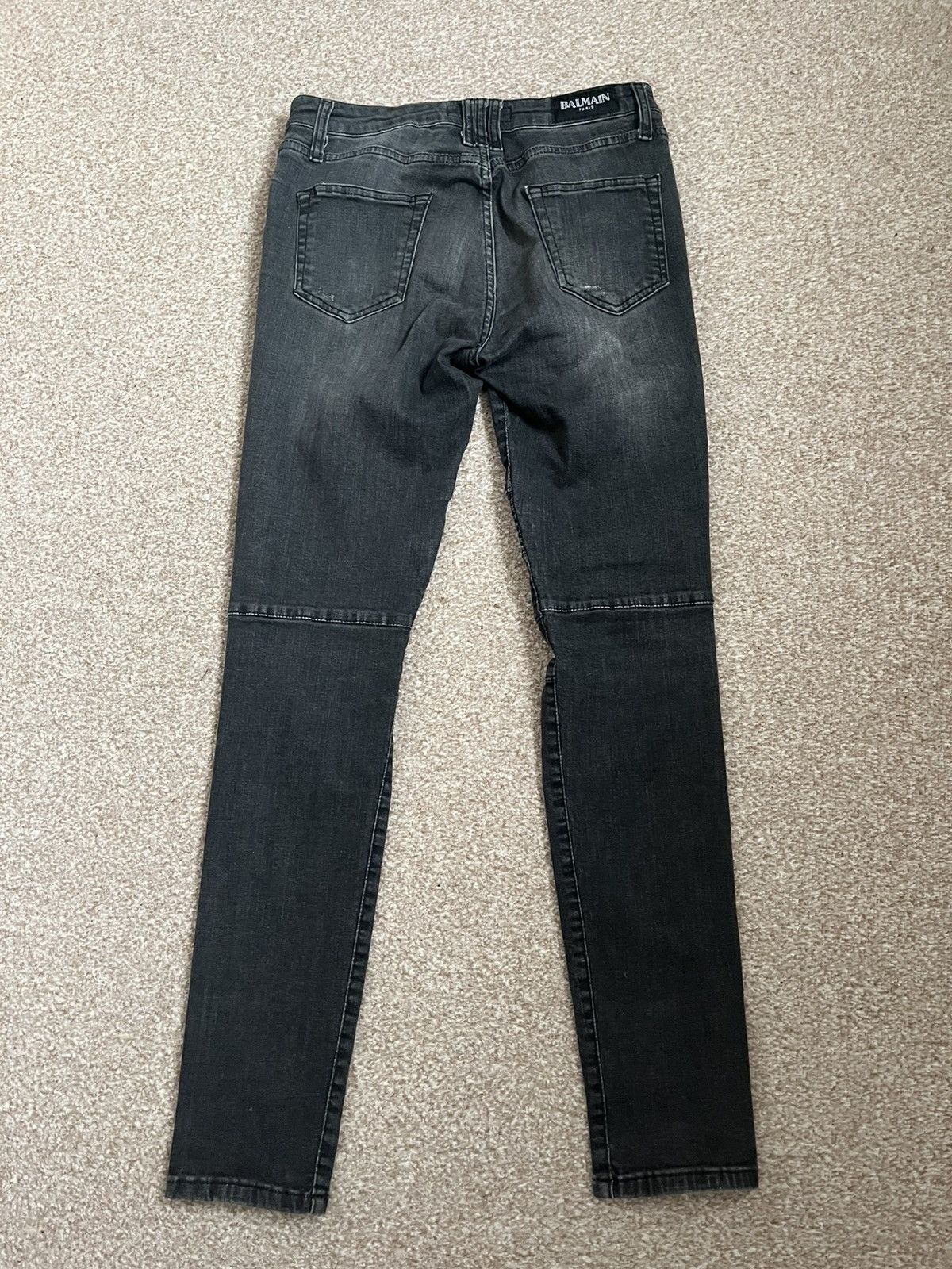 Balmain Balmain black biker jeans size 31 Size US 31 - 8 Thumbnail