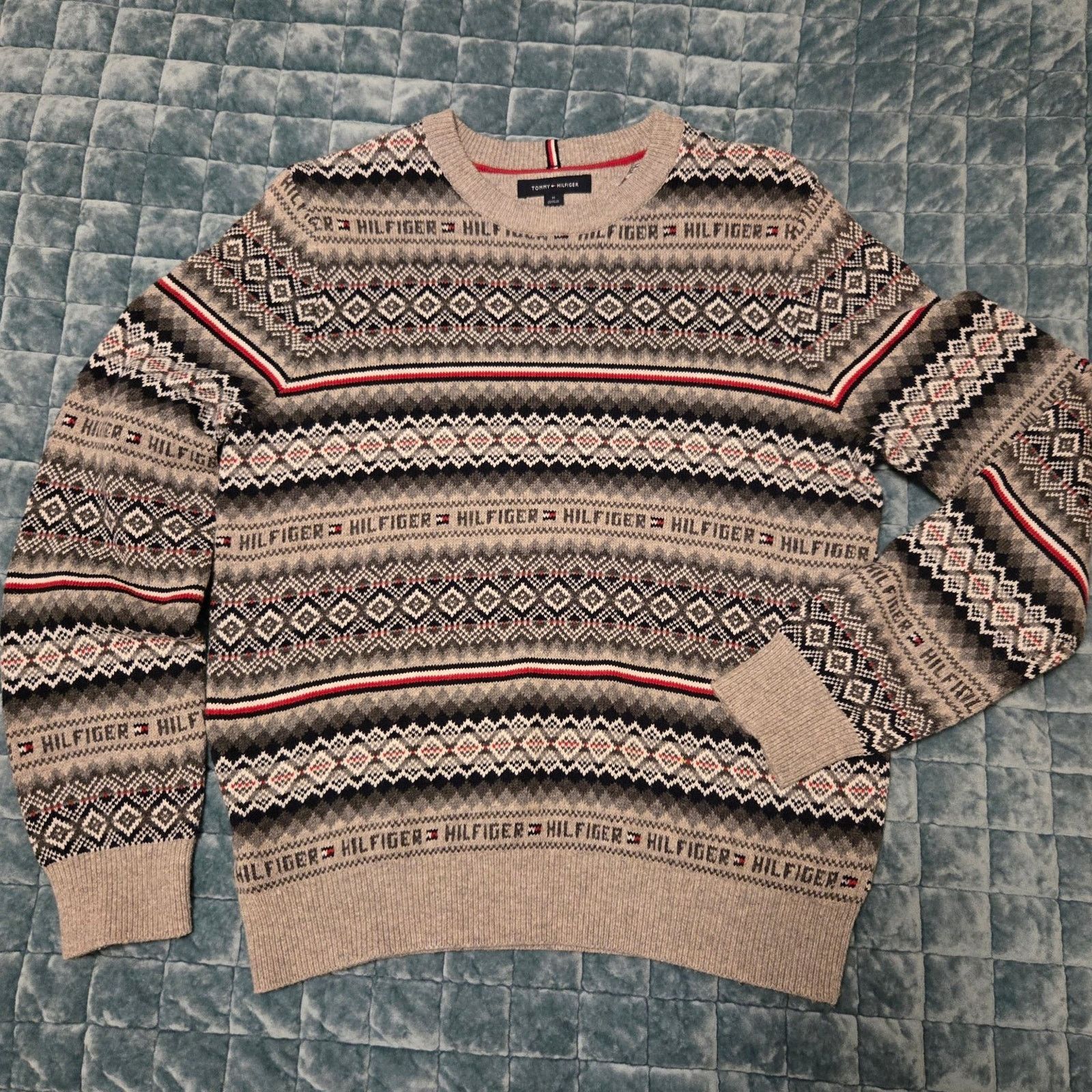 Tommy Hilfiger Tommy Hilfiger Men's Flynn Fair Isle Sweater Size US M / EU 48-50 / 2 - 1 Thumbnail