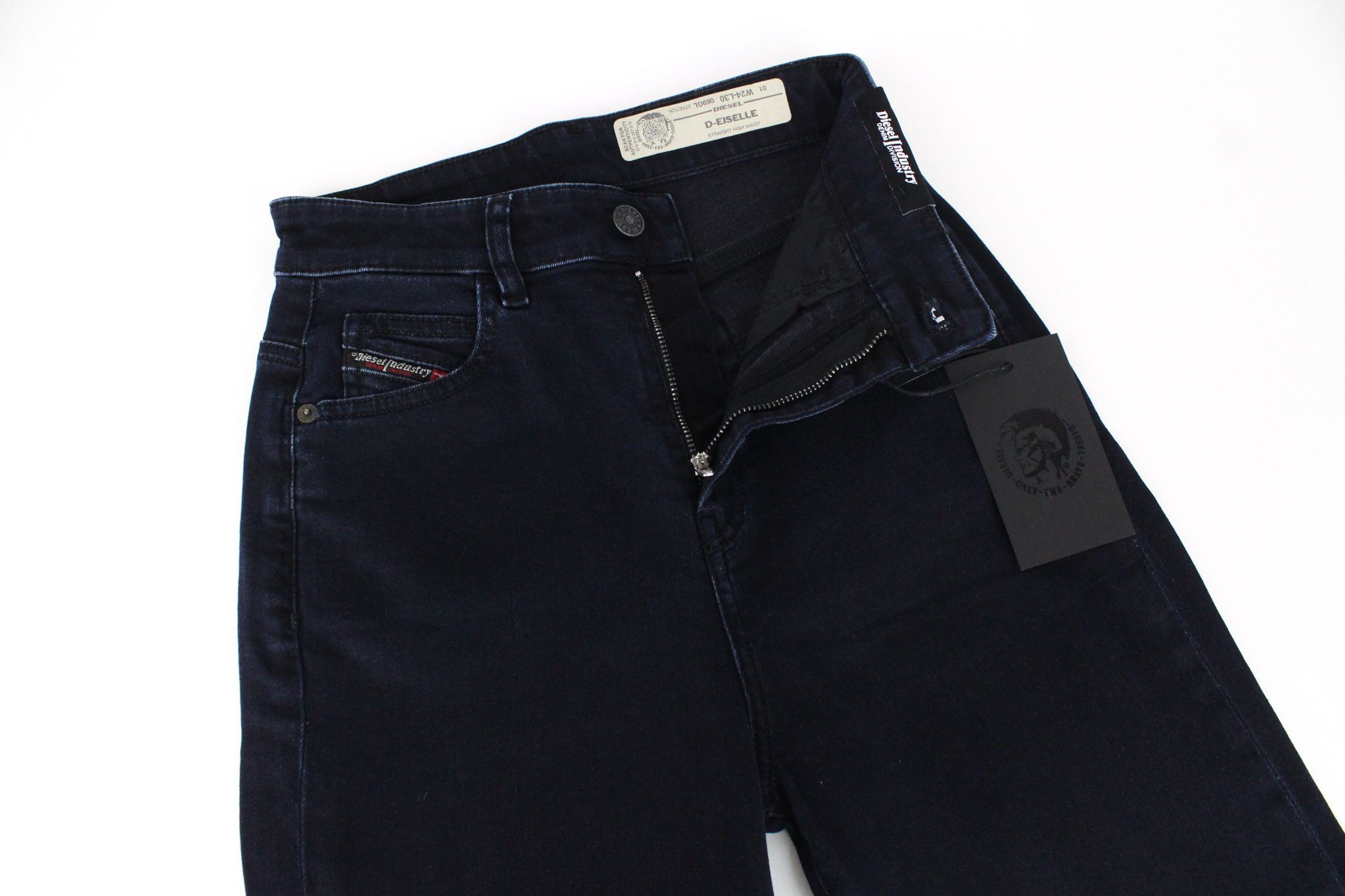 Diesel D-EISELLE 069GL W24/L30 Black High Rise Jeans 71076 Size 24" / US 00 / IT 34 - 3 Thumbnail