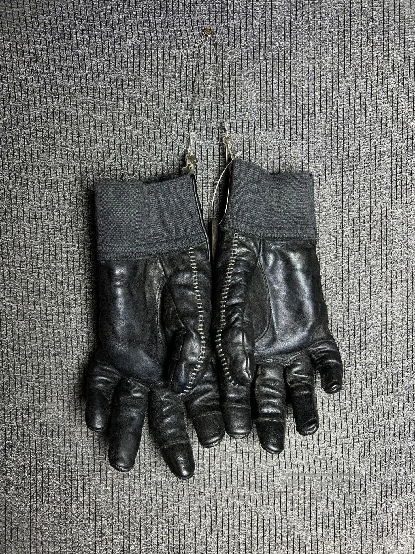 D.Hygen d hygen leather zip gloves for men. Size ONE SIZE - 3 Thumbnail