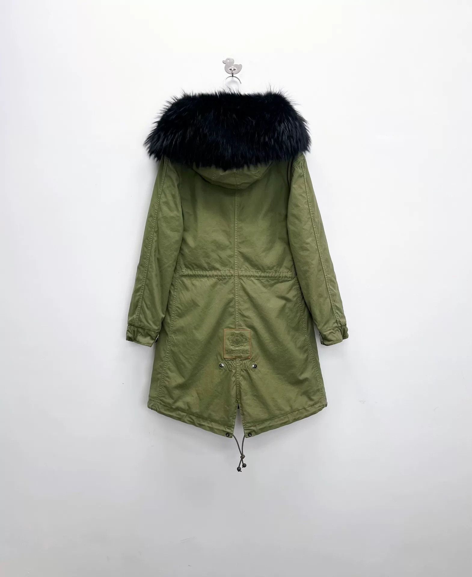 MR & MRS ITALY Mr&Mrs Military Green Embroidered Mink Cotton Coat Size US M / EU 48-50 / 2 - 2 Thumbnail