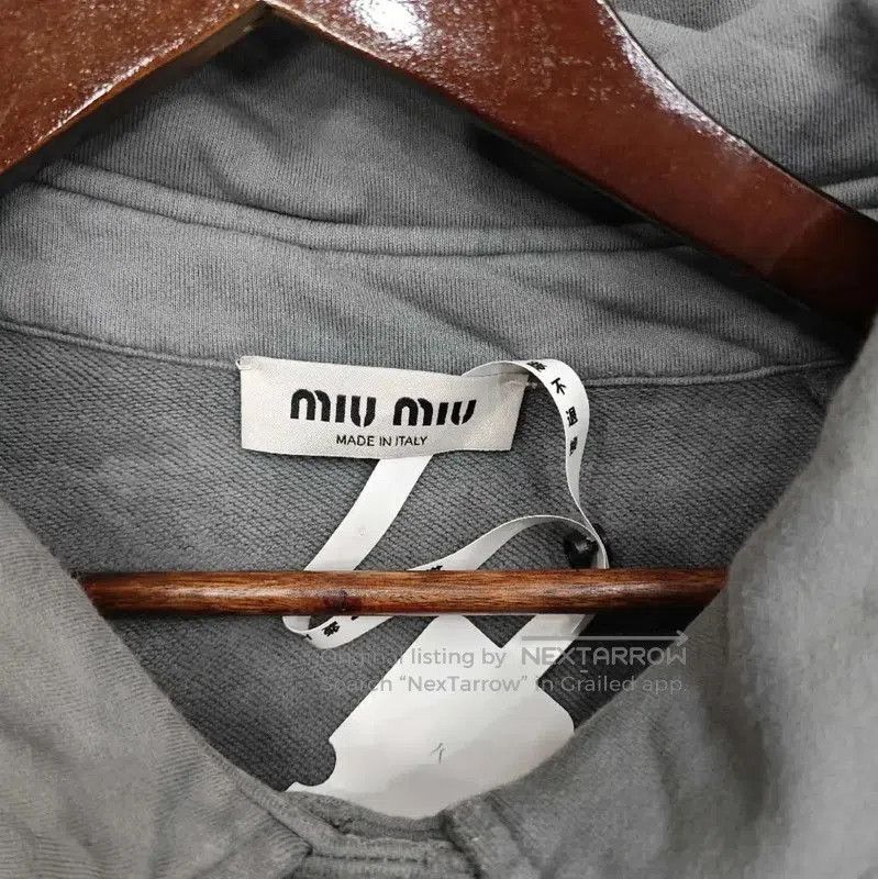 Miu Miu Miu Miu Gray Sweatshirt for Women . Size S / US 4 / IT 40 - 3 Thumbnail