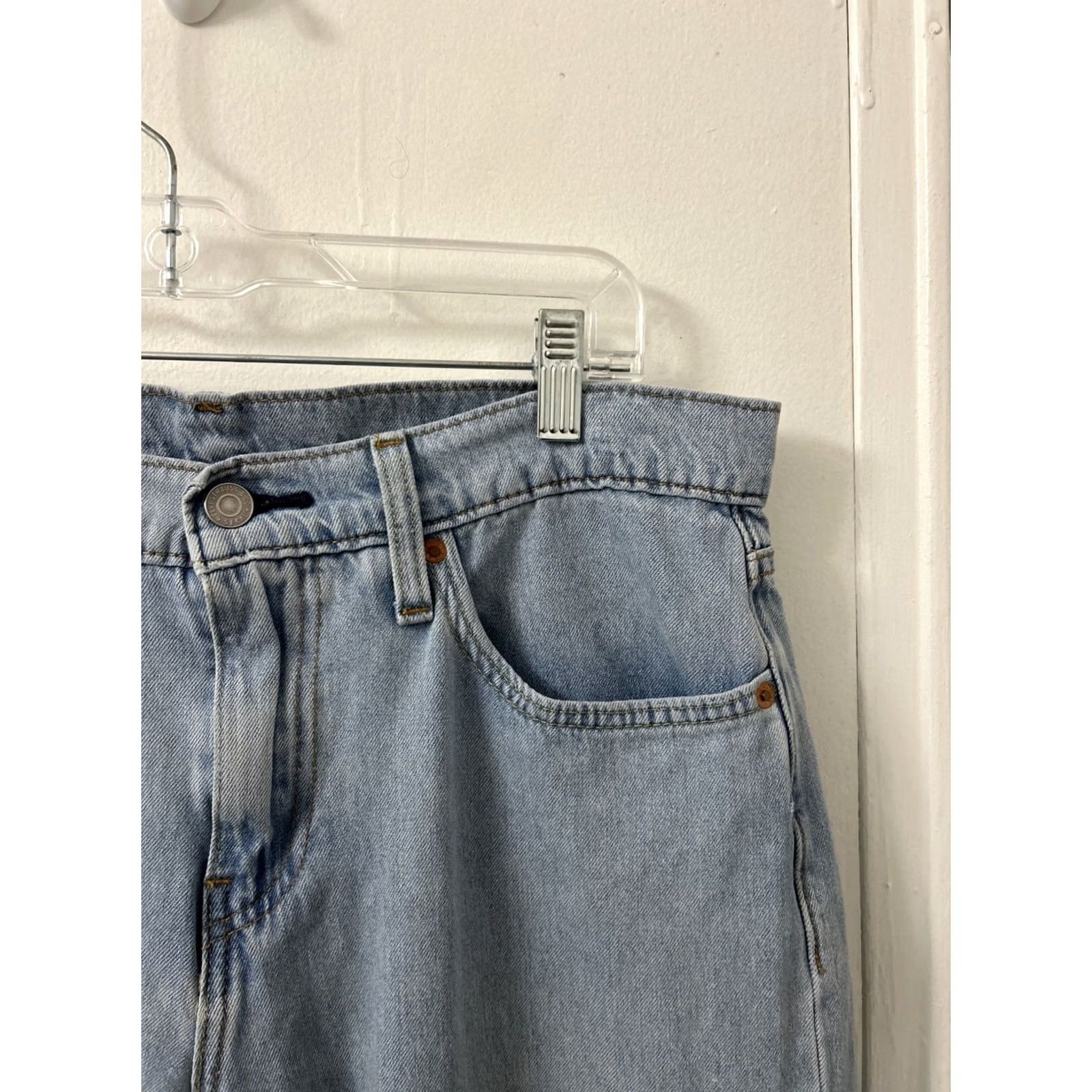 Levi's VINTAGE Levi's 502 Jeans Taper Regular 32x30 Denim Blue Zipper Stretch Men Size US 32 / EU 48 - 4 Thumbnail