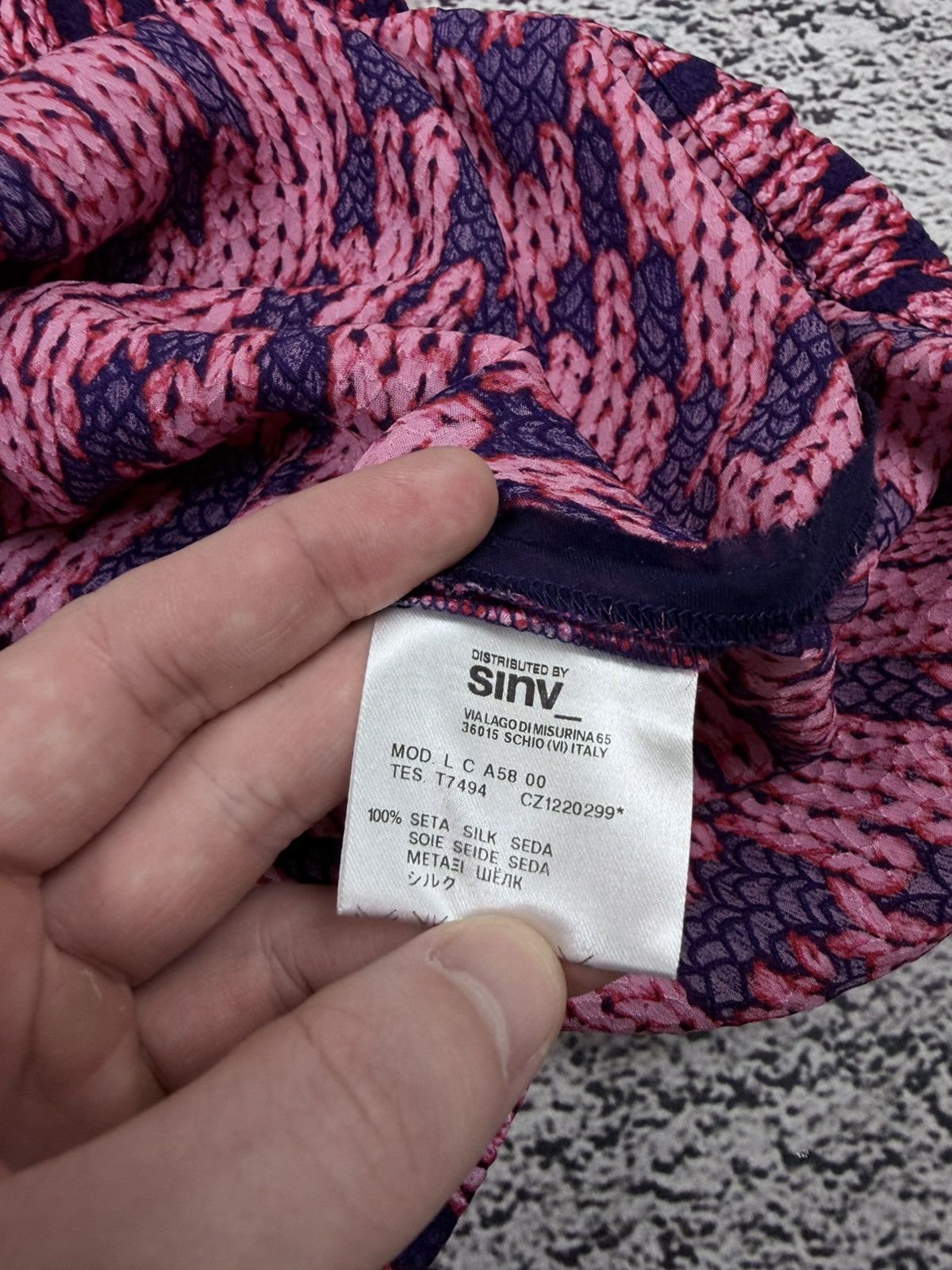 Chloe See By Chloe 100% Silk Trompe L'oeil Knit Print Top IT44 Size M / US 6-8 / IT 42-44 - 8 Thumbnail