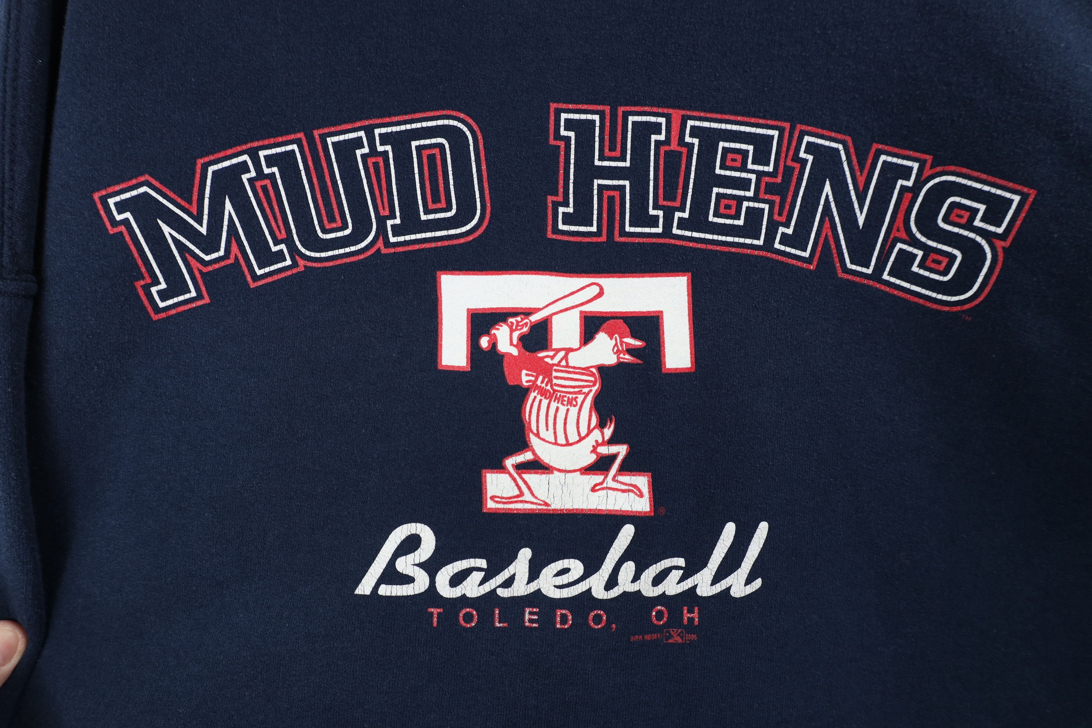 Vintage Vintage Y2K 2005 Baseball Toledo Mud Hens Sweatshirt Blue Size US XXL / EU 58 / 5 - 4 Thumbnail