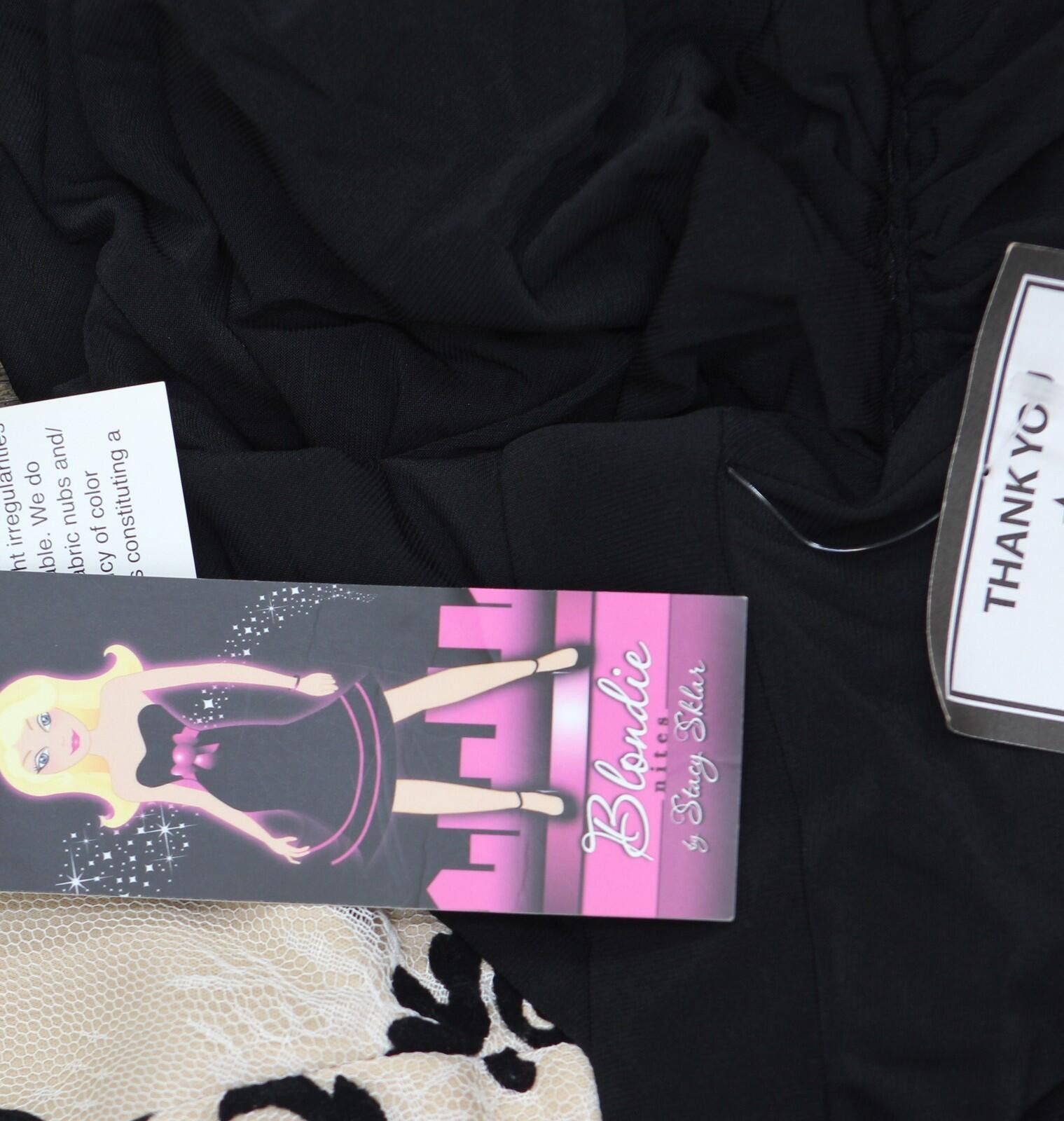 Other Blondie Nites Detail Flowy Gown Dress 56712 Black / Nude 5 Size M / US 6-8 / IT 42-44 - 4 Thumbnail