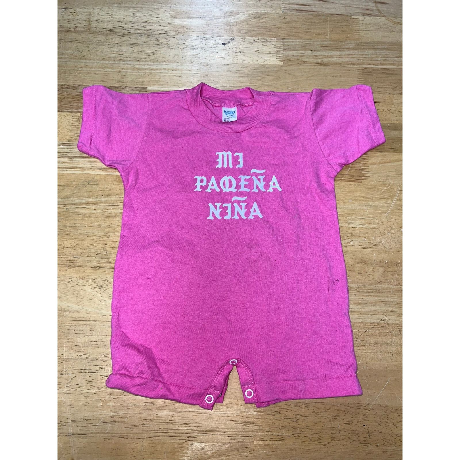 Vintage Vintage Baby One Piece Mi Paqena nina Little Girl 18 Months Size XXS / US 00 / IT 34 - 1 Thumbnail