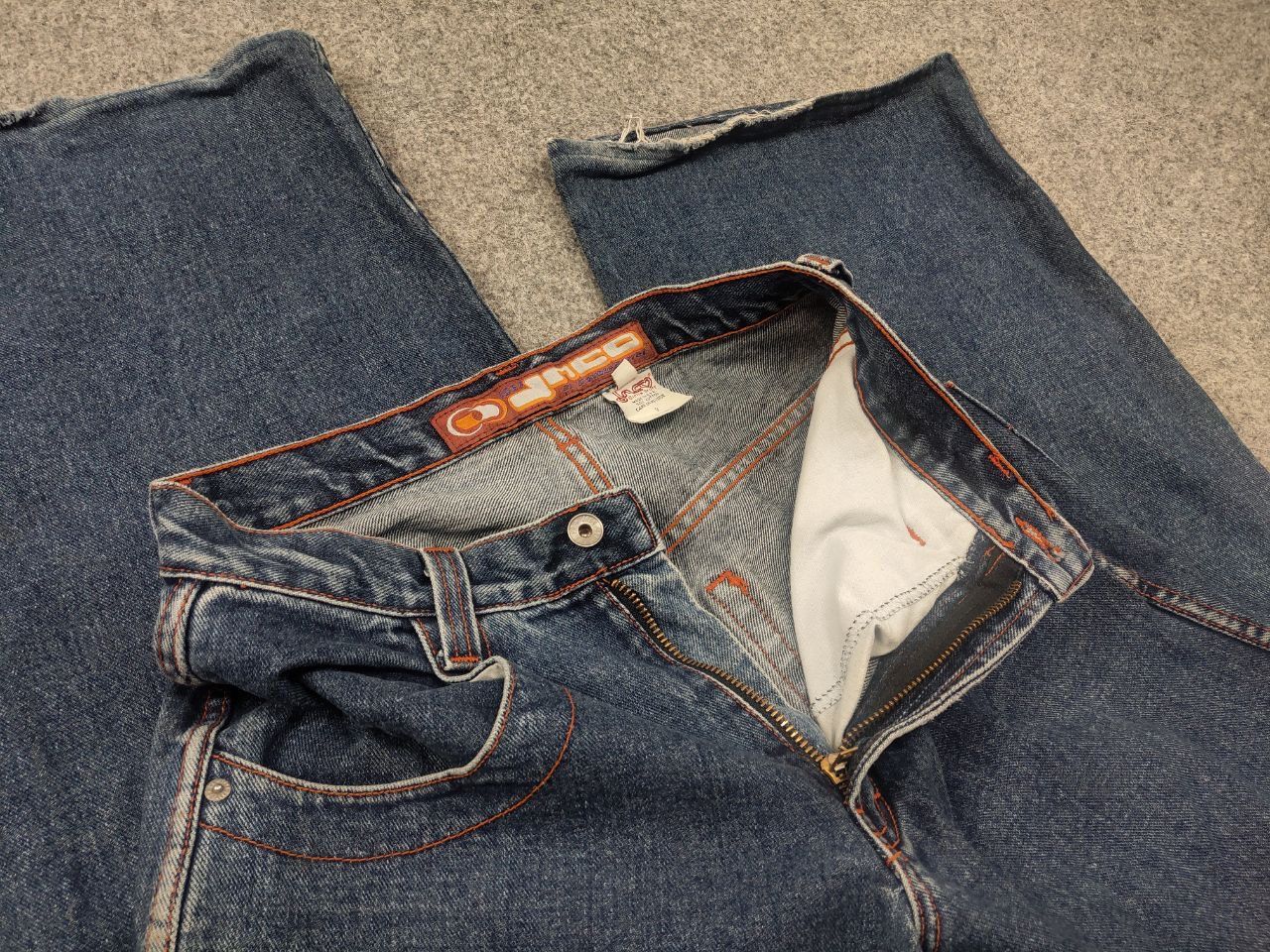 JNCO Rare Vintage 90's Jnco Girlie‎ Double Barrel Wide Leg Jeans Size US 29 - 12 Thumbnail