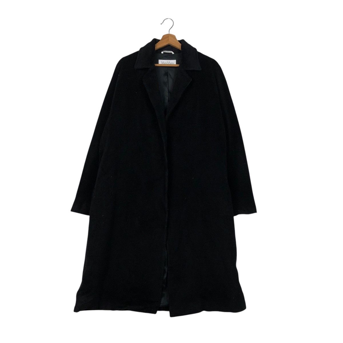 Vintage Vintage Long Jacket Wool Max Mara Made in Italy Herringbone Size US M / EU 48-50 / 2 - 2 Thumbnail