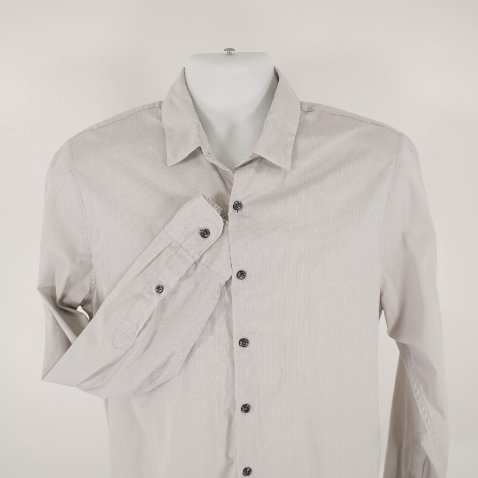 Abercrombie & Fitch Abercrombie & Fitch Gray Dress Shirt Medium Collared Dress S Size US M / EU 48-50 / 2 - 1 Thumbnail