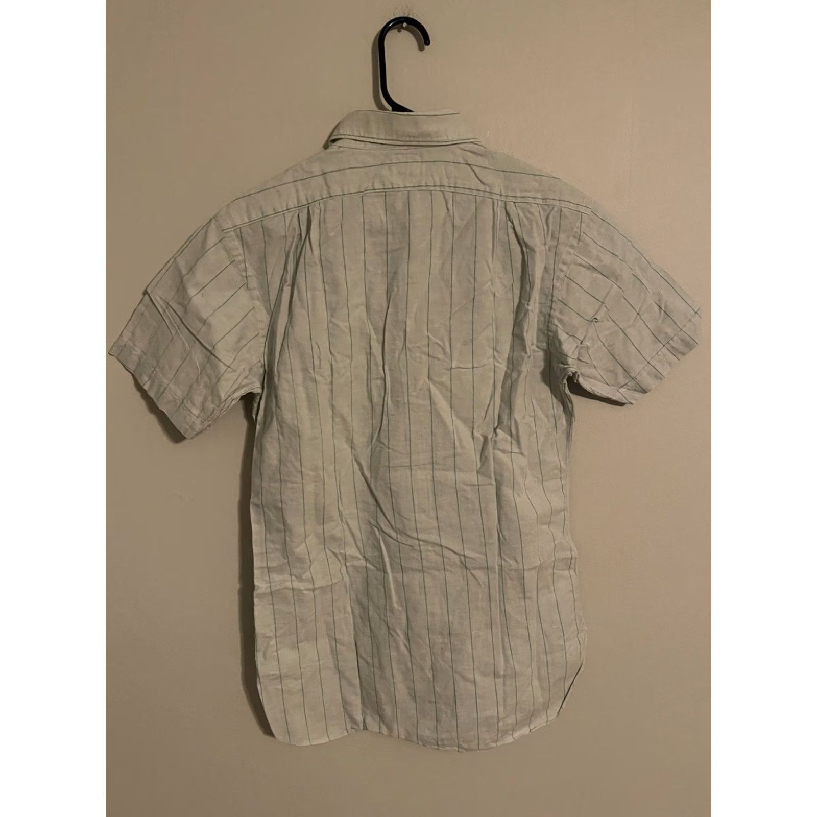 Vintage VINTAGE Hagoromo Japan Yokosuka Yokohama S/S Green Striped Shirt Men's S/M Size US S / EU 44-46 / 1 - 4 Thumbnail