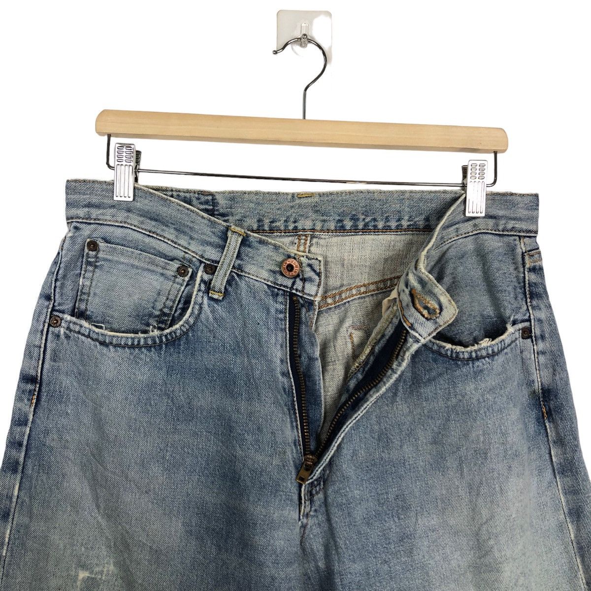 Edwin 🔥90’s VINTAGE SELVEDGES DENIM JEANS EDWIN 505X JAPAN Size US 30 / EU 46 - 11 Thumbnail