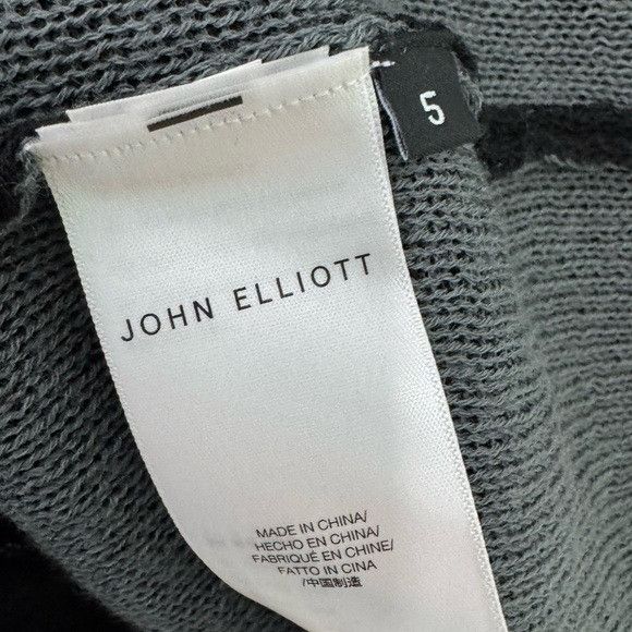 John Elliott John Elliot High Twist Wool Cardigan in Black & Grey Men’s S Size US XXL / EU 58 / 5 - 4 Thumbnail