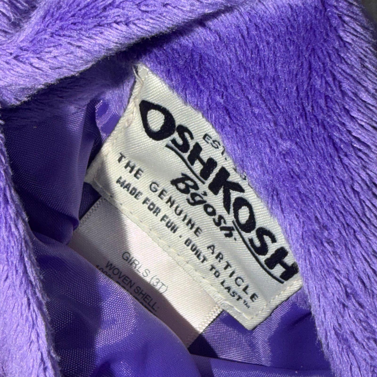 Other OshKosh B'gosh Girls' 3T Reversible Purple Fleece Jacket Size ONE SIZE - 6 Thumbnail