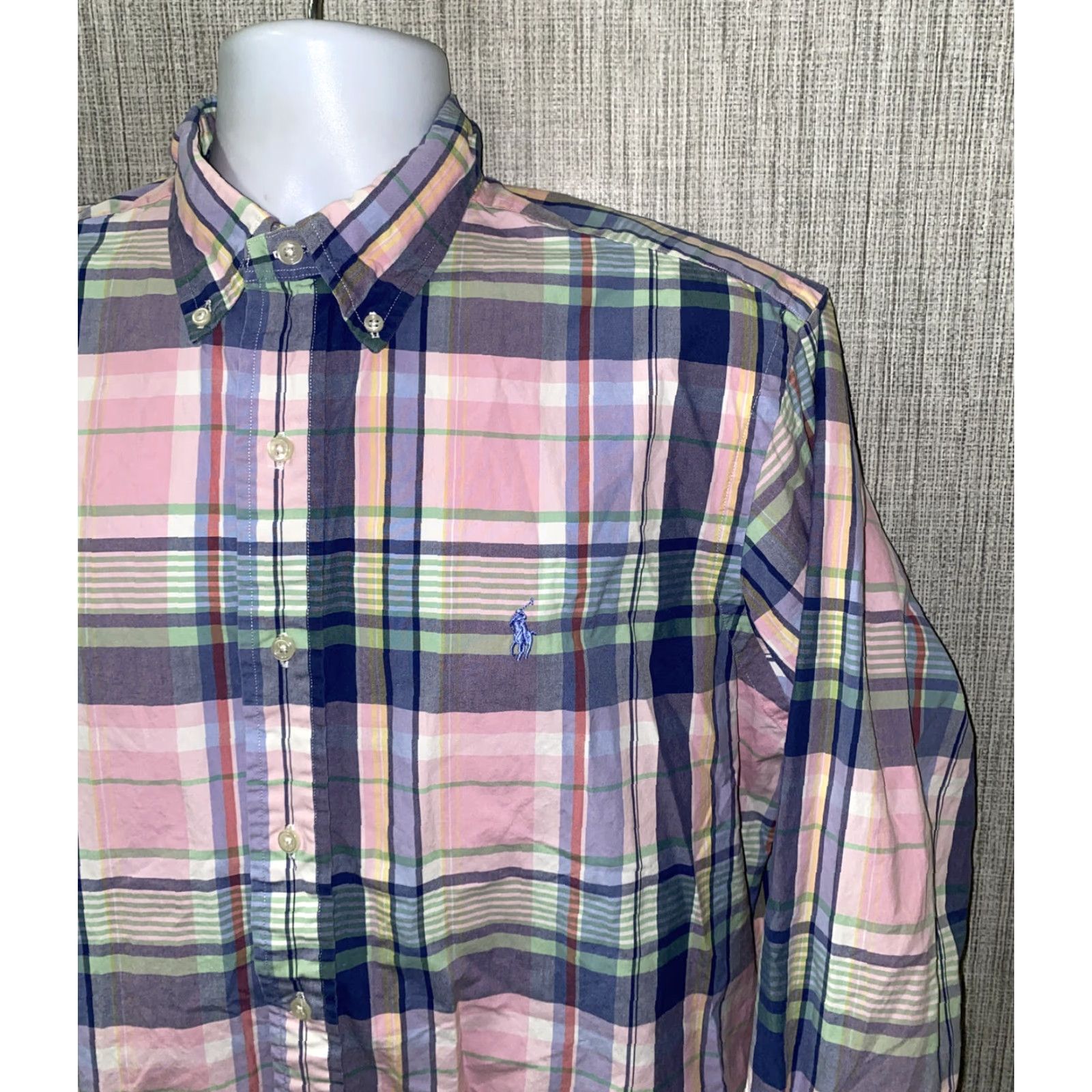 Ralph Lauren Ralph Lauren Men's Plaid Button-Down Shirt Long Sleeve Casual Size Large Multicolor Size US L / EU 52-54 / 3 - 2 Thumbnail