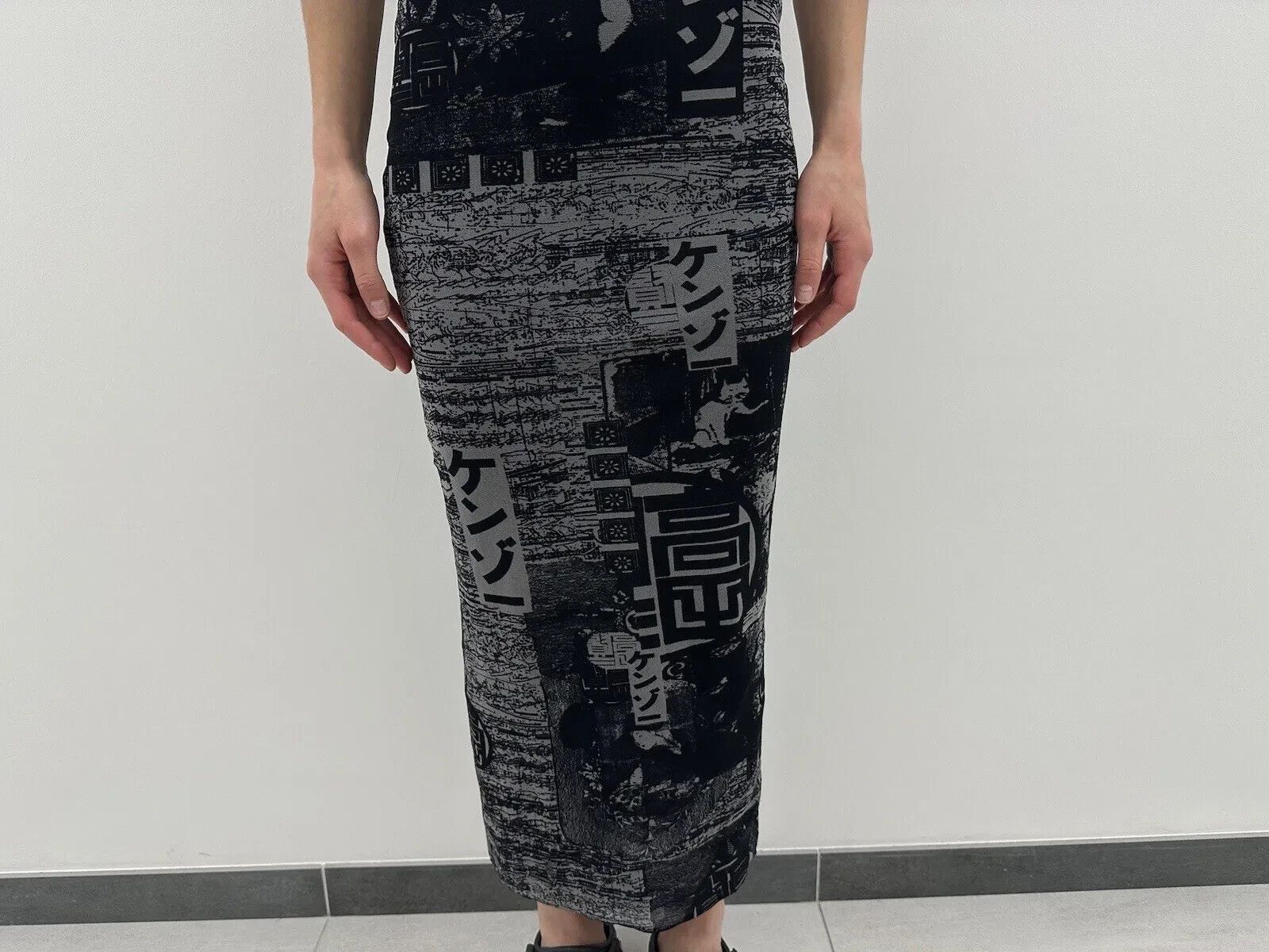 Kenzo Vintage Kenzo Jeans Sheer Mesh Long Dress Asian Tokyo y2k Size M / US 6-8 / IT 42-44 - 13 Thumbnail