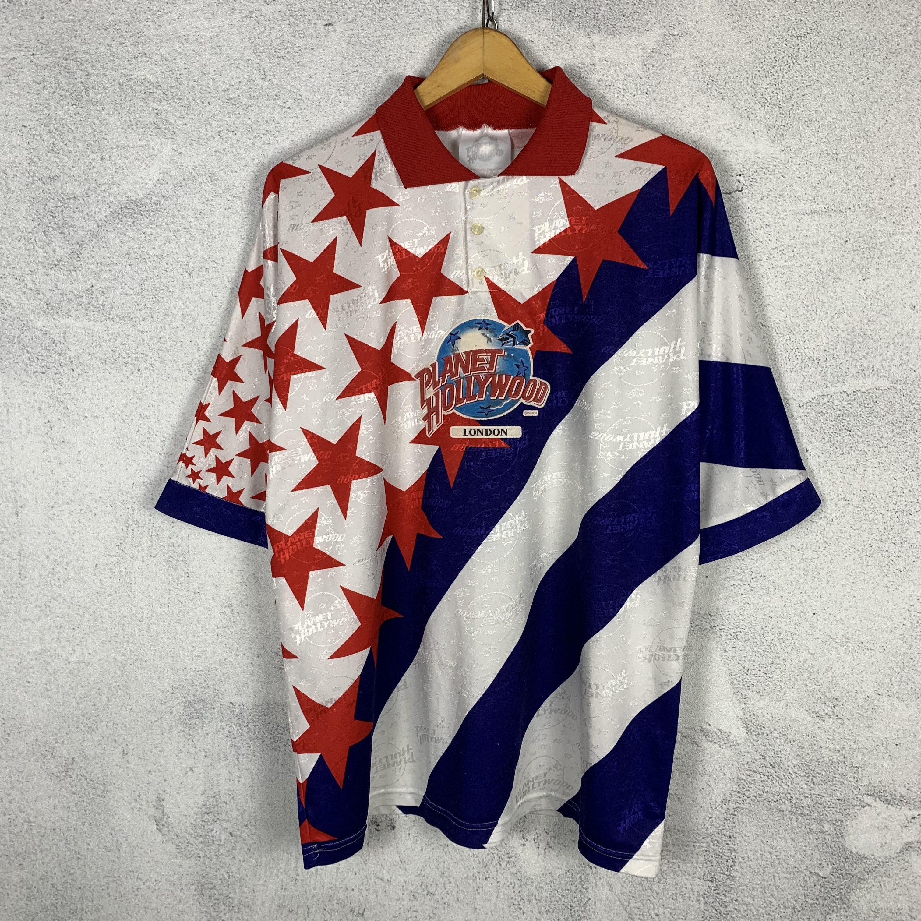 Planet Hollywood Vintage 90s Planet Hollywood London Jersey Size US L / EU 52-54 / 3 - 1 Thumbnail