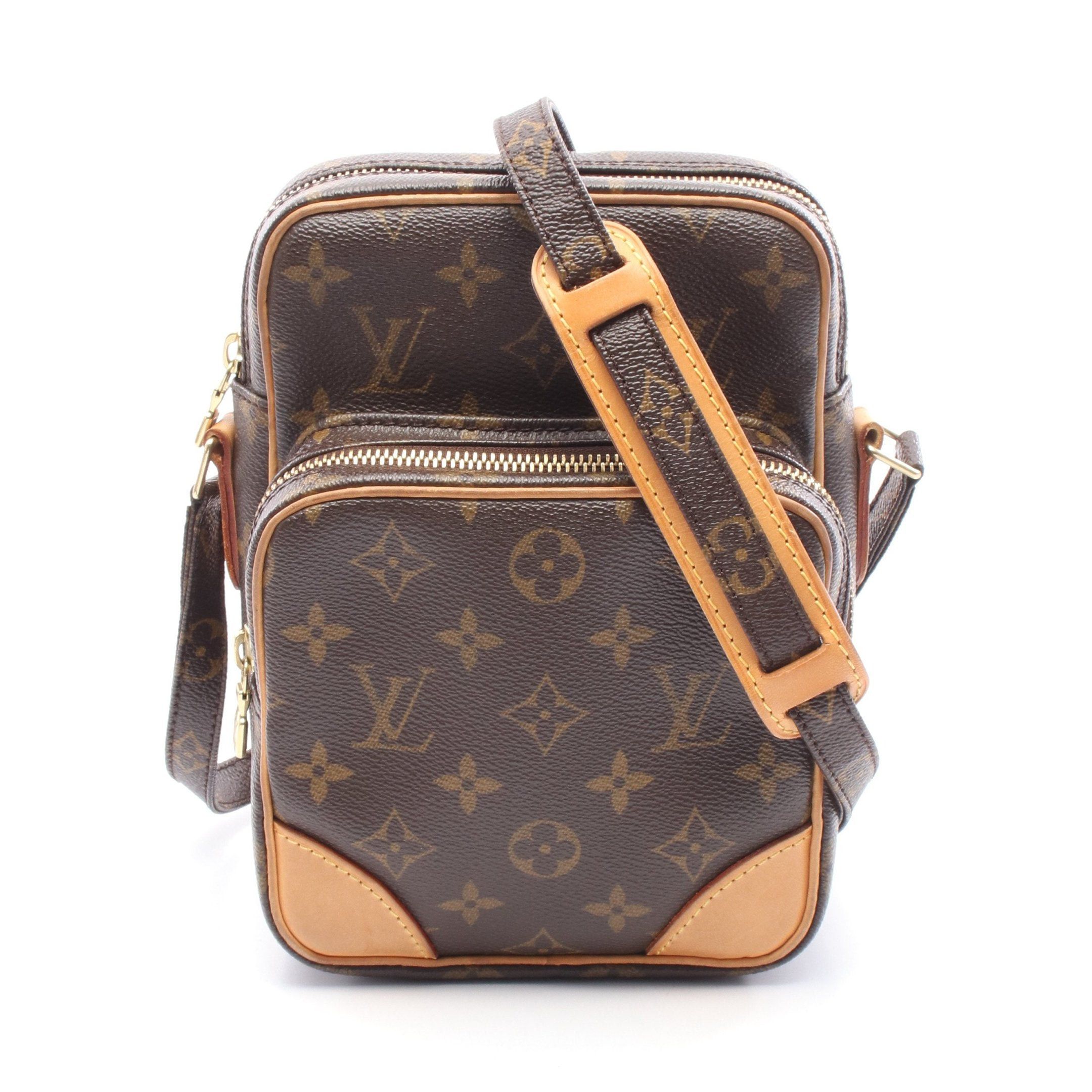 Louis Vuitton Louis Vuitton Amazon Monogram Shoulder Bag Leather Brown Size ONE SIZE - 1 Thumbnail