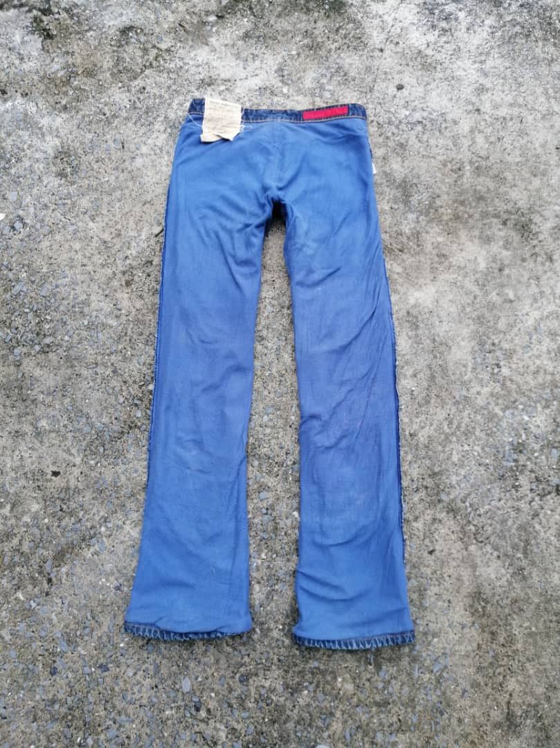 If Six Was Nine Tough Jeansmith Nice Distressed Design Denim Jeans Size US 31 - 5 Thumbnail