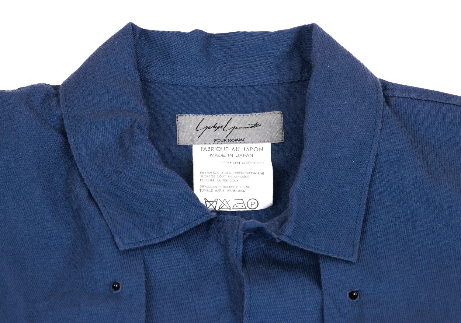 Yohji Yamamoto Yohji Yamamoto Cotton Grommet Button Pullover Long Shirt Size US M / EU 48-50 / 2 - 3 Thumbnail