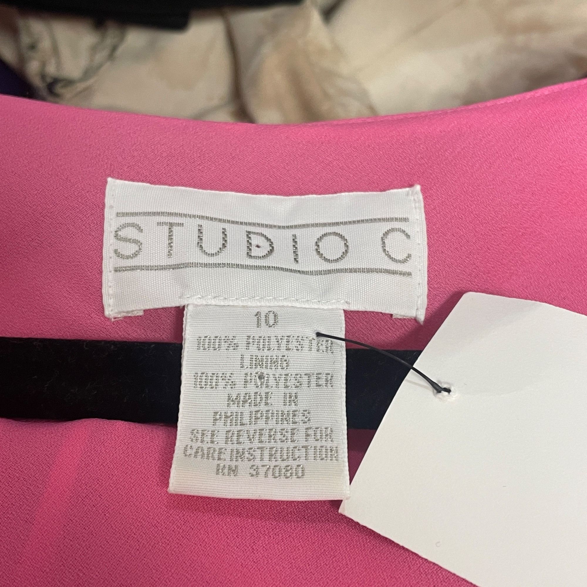 Other 10 - Y2K Studio C Flower Pink Ruffle Top Size M / US 6-8 / IT 42-44 - 4 Thumbnail