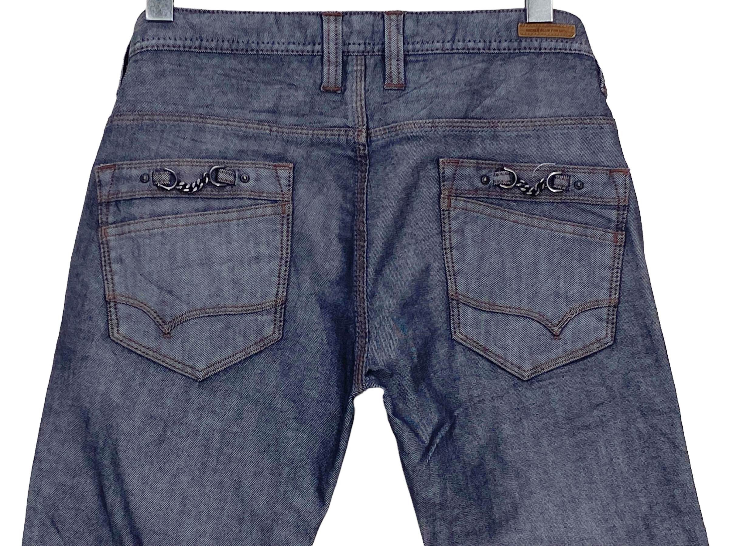 Japanese Brand × Nicole Club Nicole Embroided Pocket Hickory Skateboard Distressed Jeans Size US 29 - 6 Thumbnail