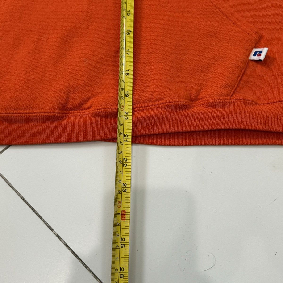 Russell Athletic × Vintage VINTAGE ORANGE RUSSELL ATHLETIC HOODIE! Size US XL / EU 56 / 4 - 9 Thumbnail