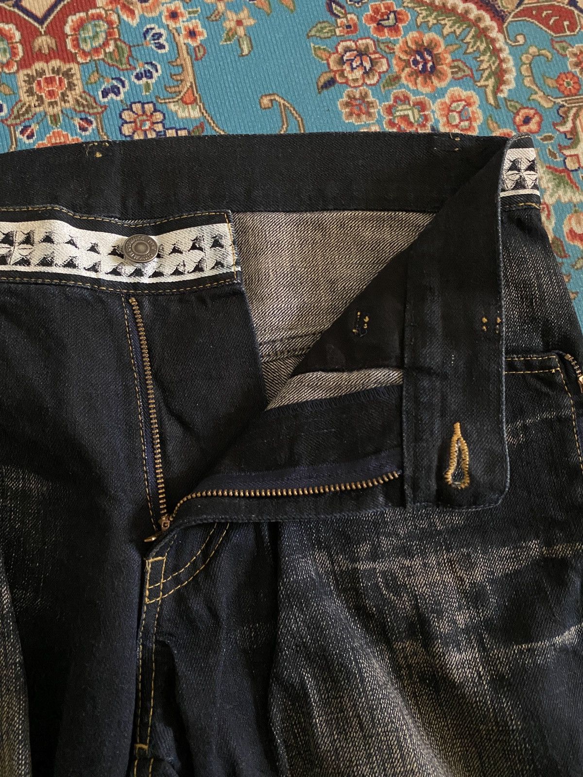 PPFM Japanese Brand PPFM J Leg Design Denim Size US 33 - 10 Thumbnail