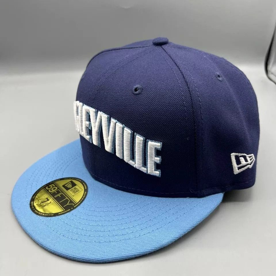 New Era Chicago Cubs Hat Men 7 3/8 Blue Wrigleyville Fitted Cap Size ONE SIZE - 3 Thumbnail