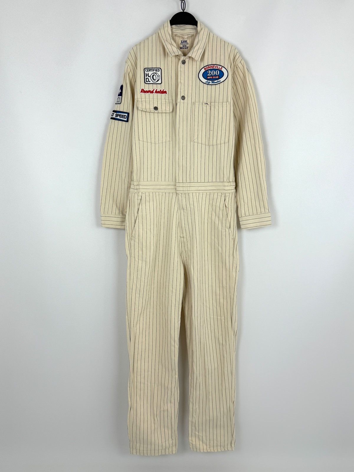 Lee Lee 101 Whizit Gaz Station Herringbone Cotton Coveralls M Size US 32 / EU 48 - 2 Thumbnail