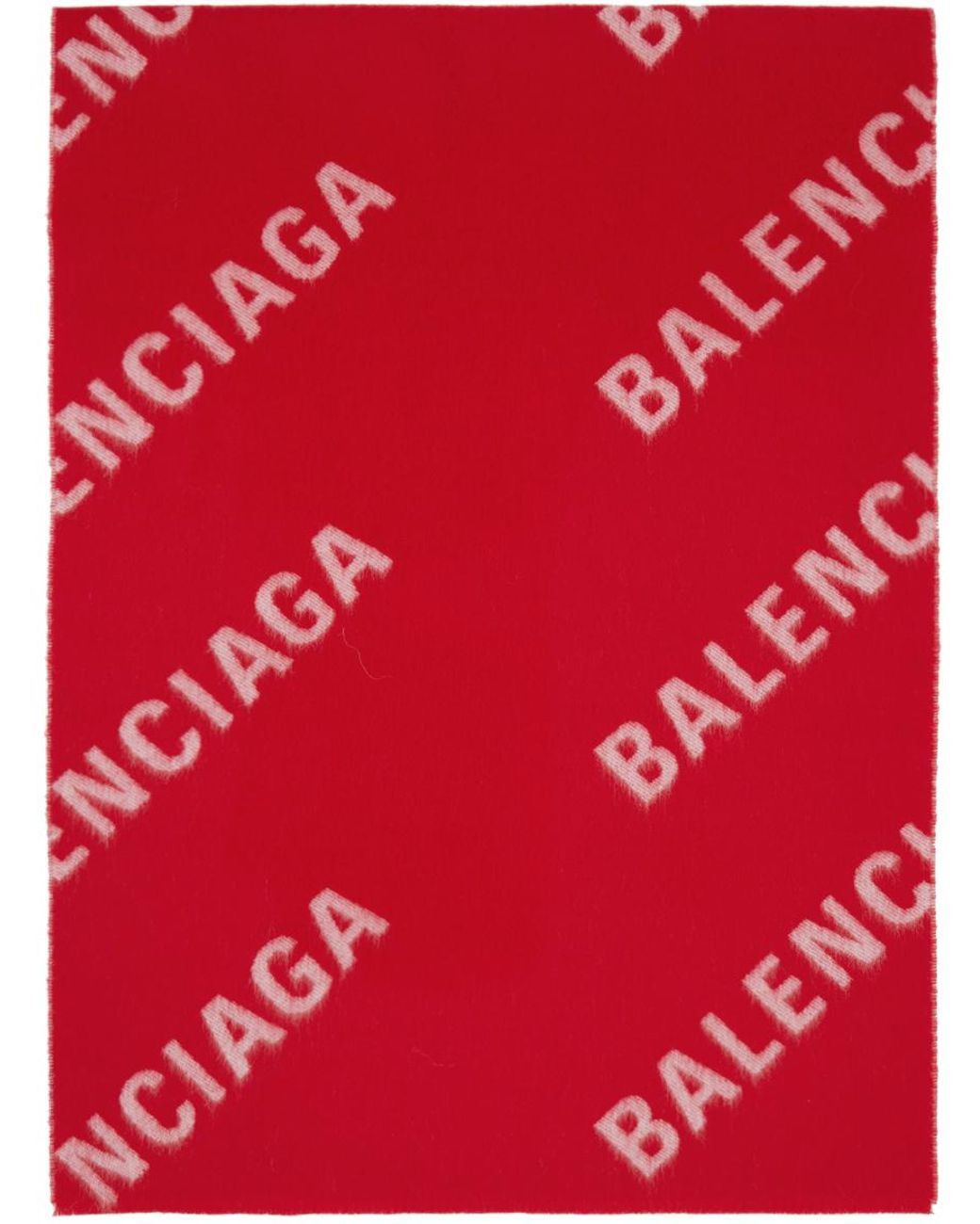 Balenciaga Balenciaga Monogram All Over Logo Wool Scarf Size ONE SIZE - 1 Thumbnail