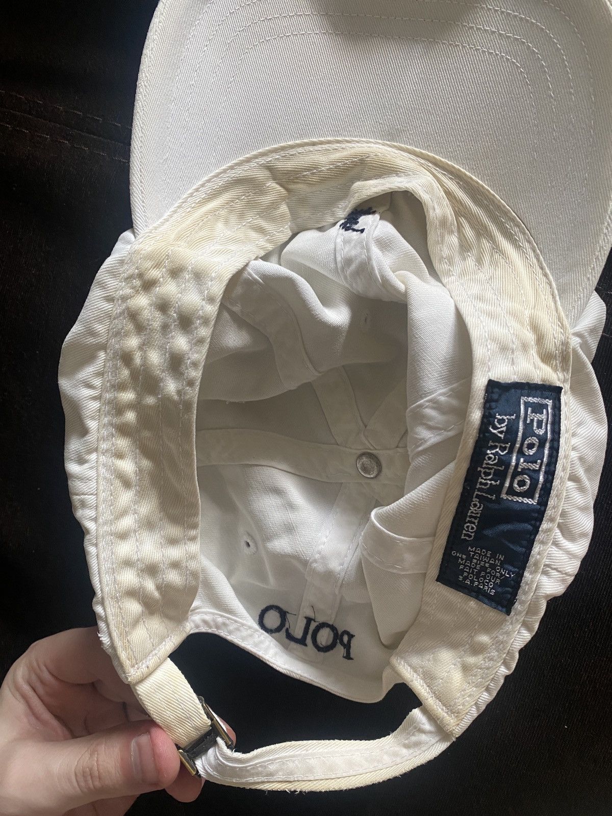 Ralph Lauren × Vintage Vintage trashed distreesed Ralph lauren Small pony cap Size ONE SIZE - 3 Thumbnail