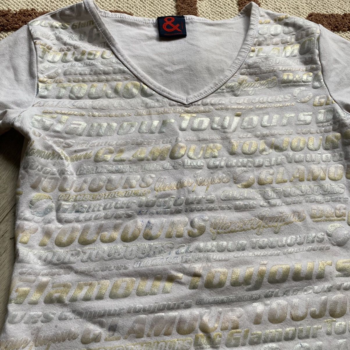Dolce & Gabbana DOLCE AND GABBANA Y2K GLAMOUR TOUJOURS T SHIRT Size S / US 4 / IT 40 - 3 Thumbnail