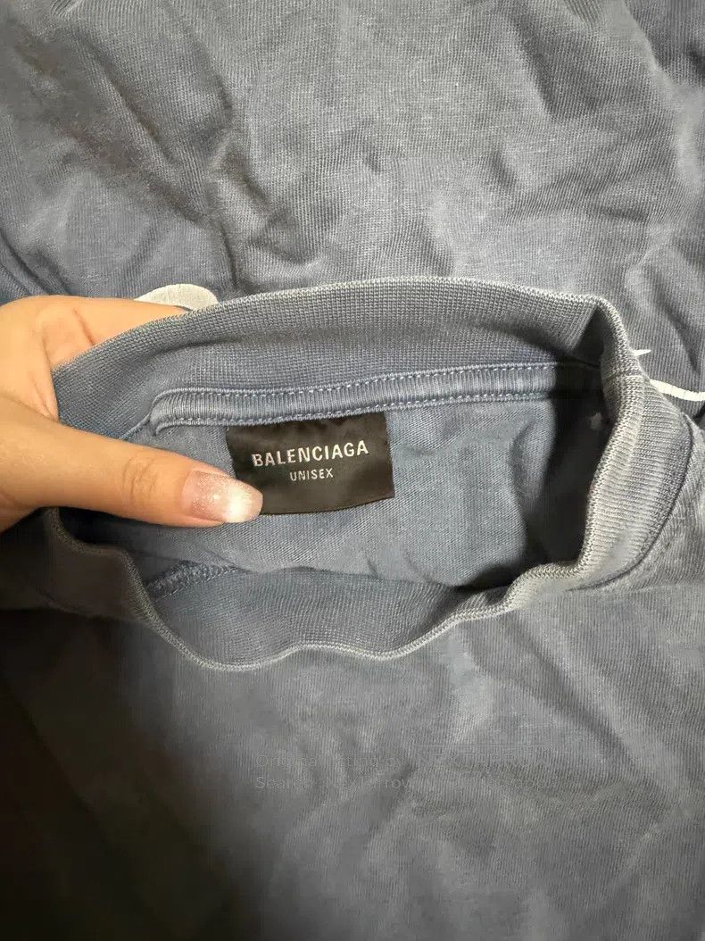 Balenciaga Balenciaga Blue Flame Short Sleeve Size US S / EU 44-46 / 1 - 3 Thumbnail