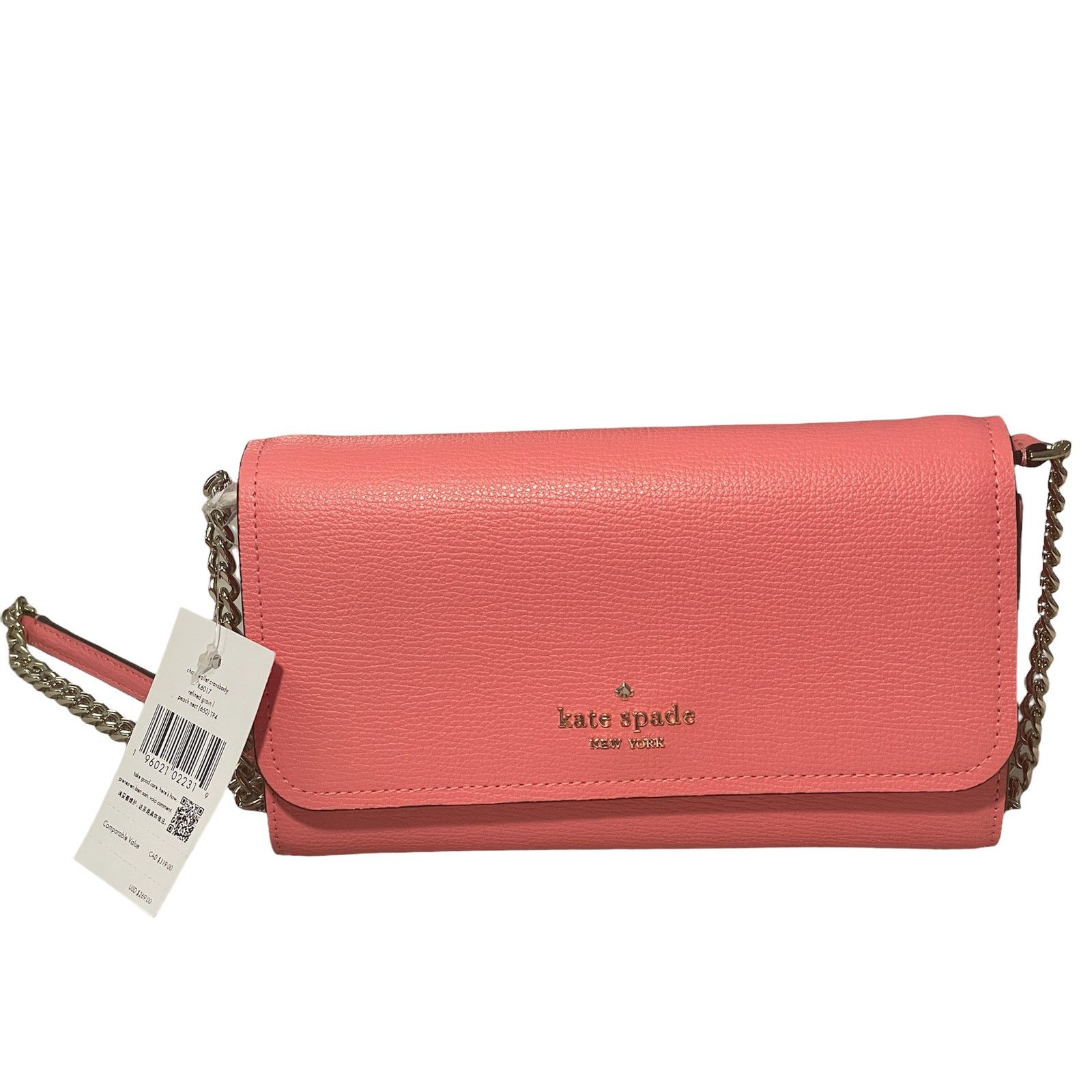 Kate Spade Kate Spade Peach Nectar Chain Wallet Crossbody Bag New Size ONE SIZE - 1 Thumbnail