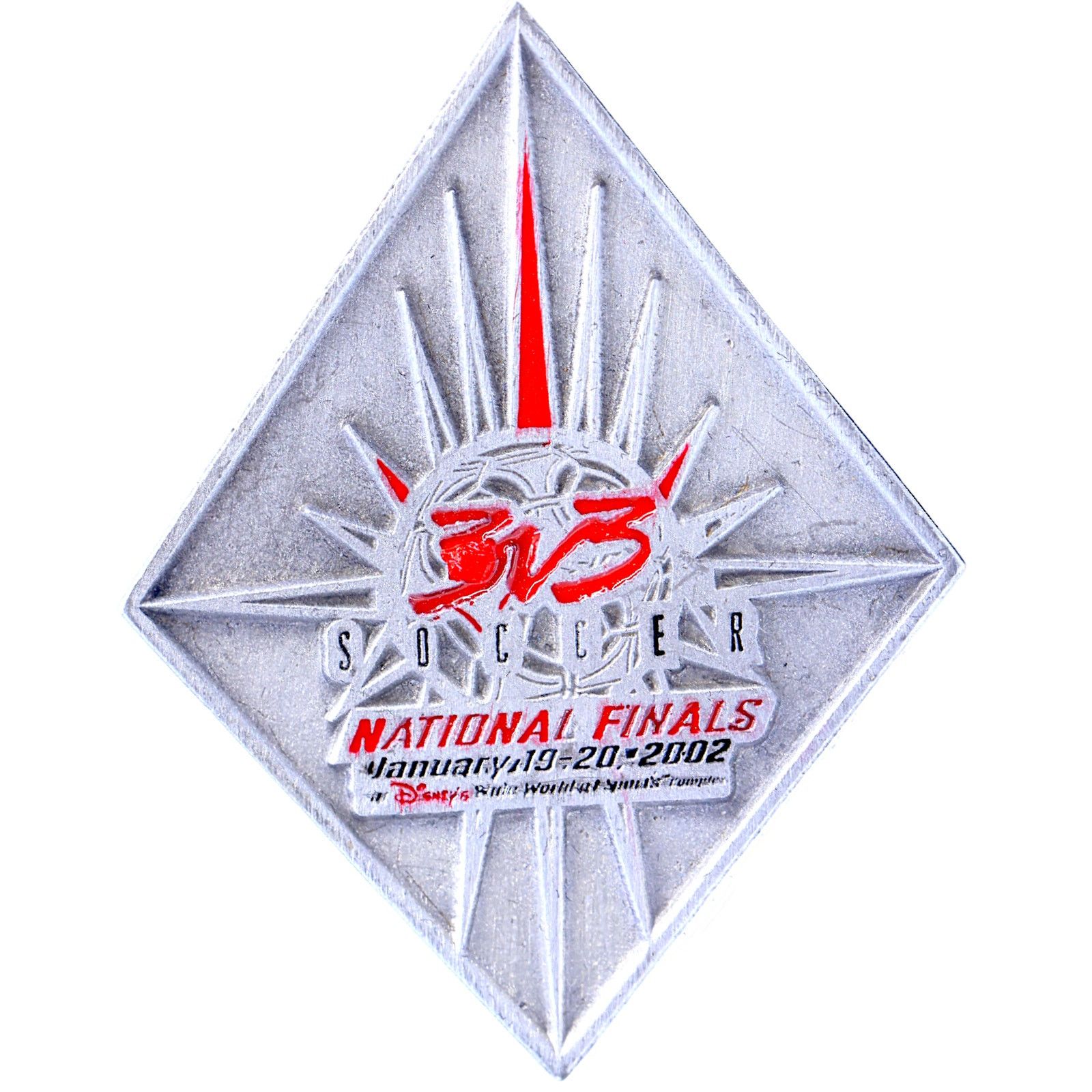Disney Disney Wide World of Sports 3v3 Soccer Tournament 2002 Pin Size ONE SIZE - 1 Thumbnail