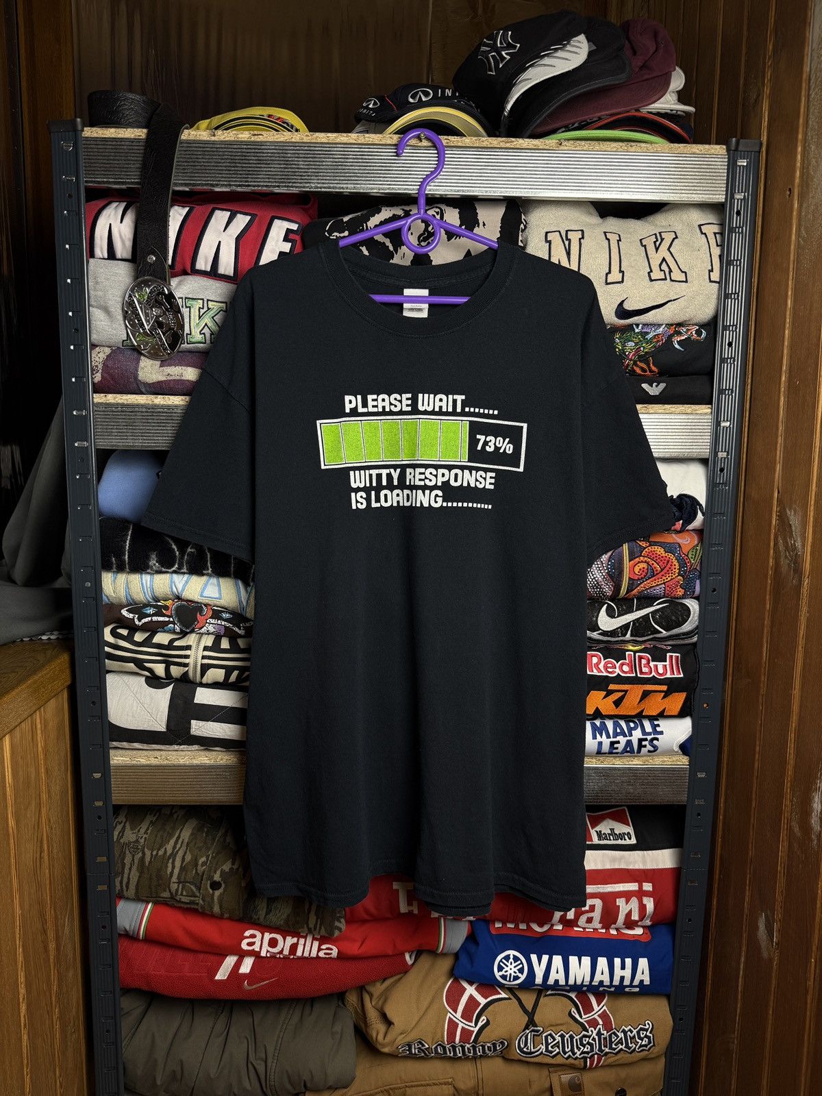 Other Installing Please Wait anima vintage humor tee Size US XL / EU 56 / 4 - 1 Thumbnail
